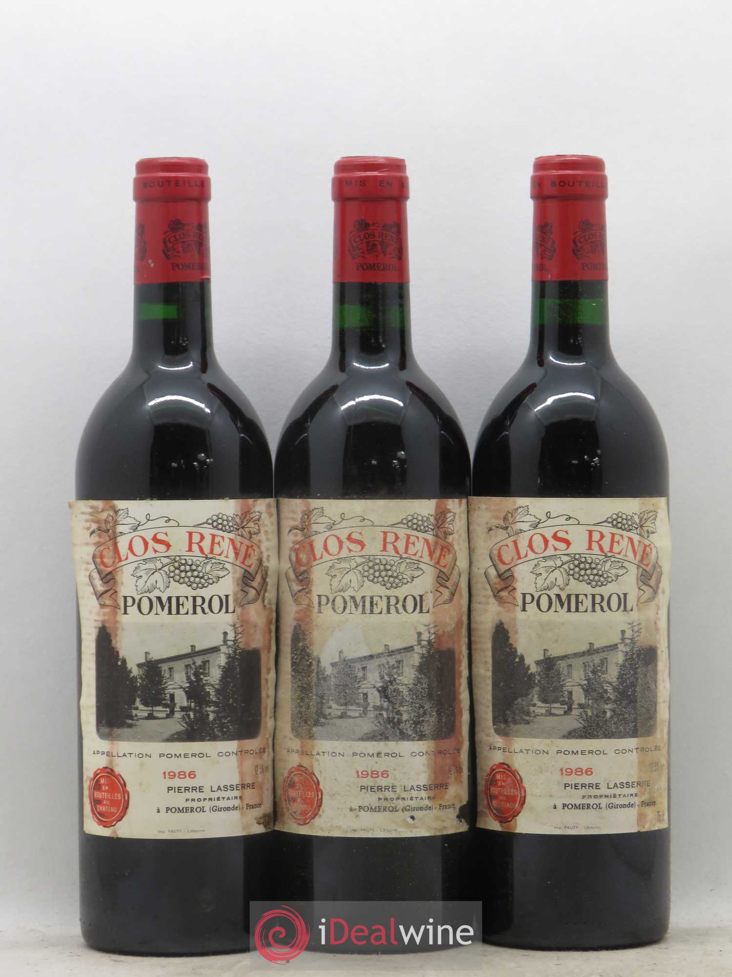 Clos René 1986 - Posten von 3 Flaschen - 0