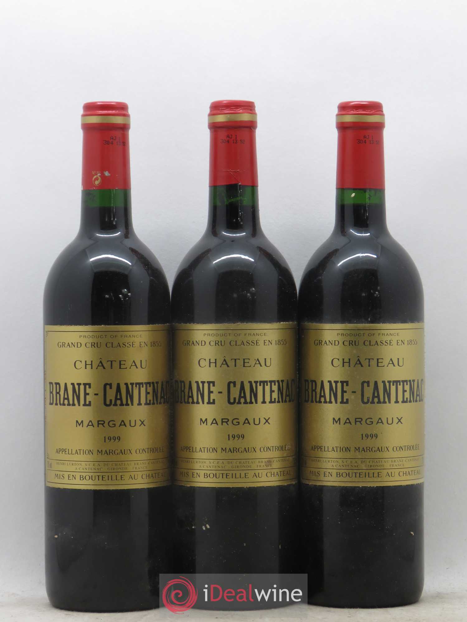 Château Brane Cantenac 2ème Grand Cru Classé 1999 - Lot de 3 bouteilles - 0