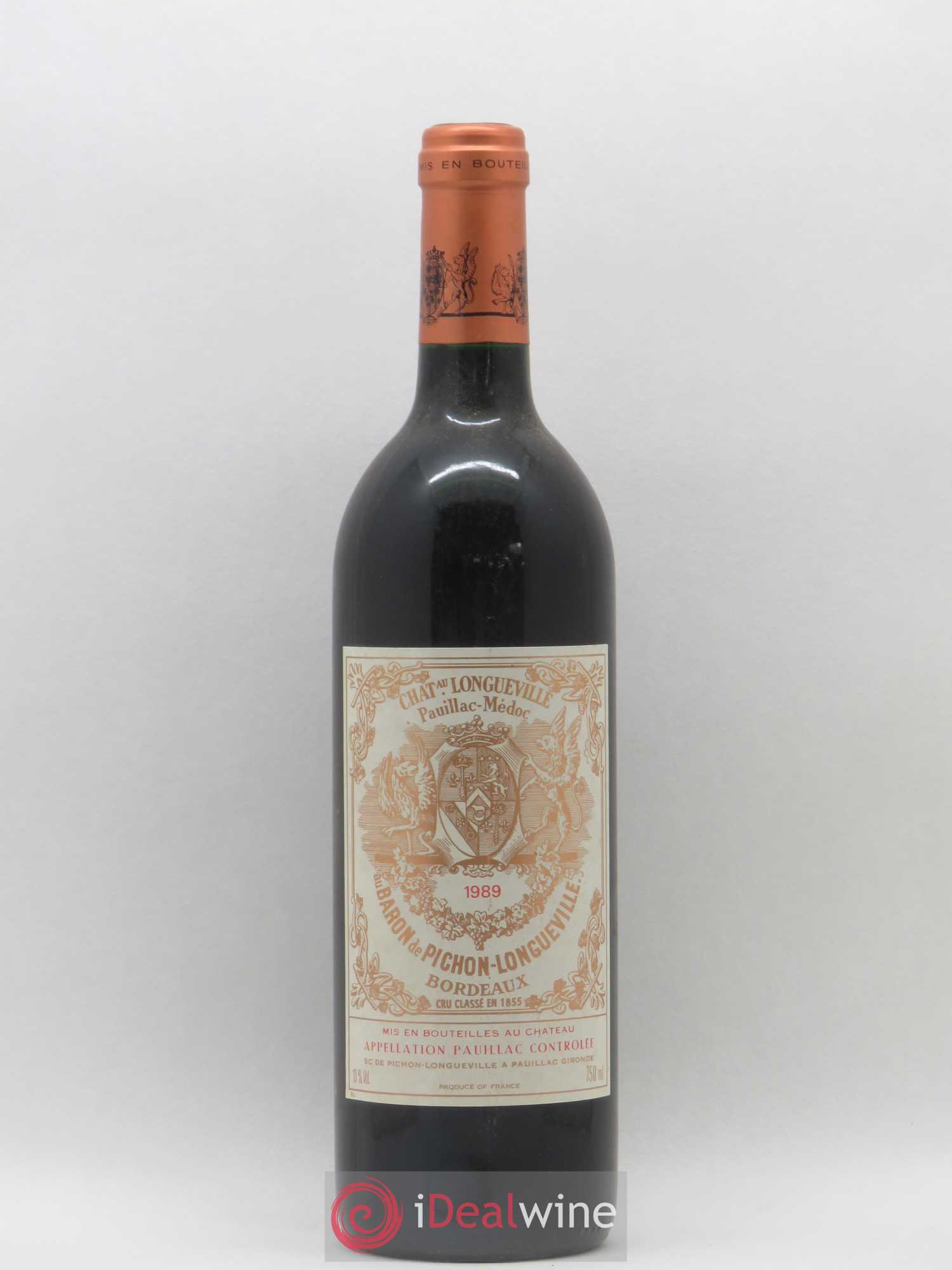 Pichon Longueville Baron 2ème Grand Cru Classé 1989 - Lot de 1 bouteille - 0