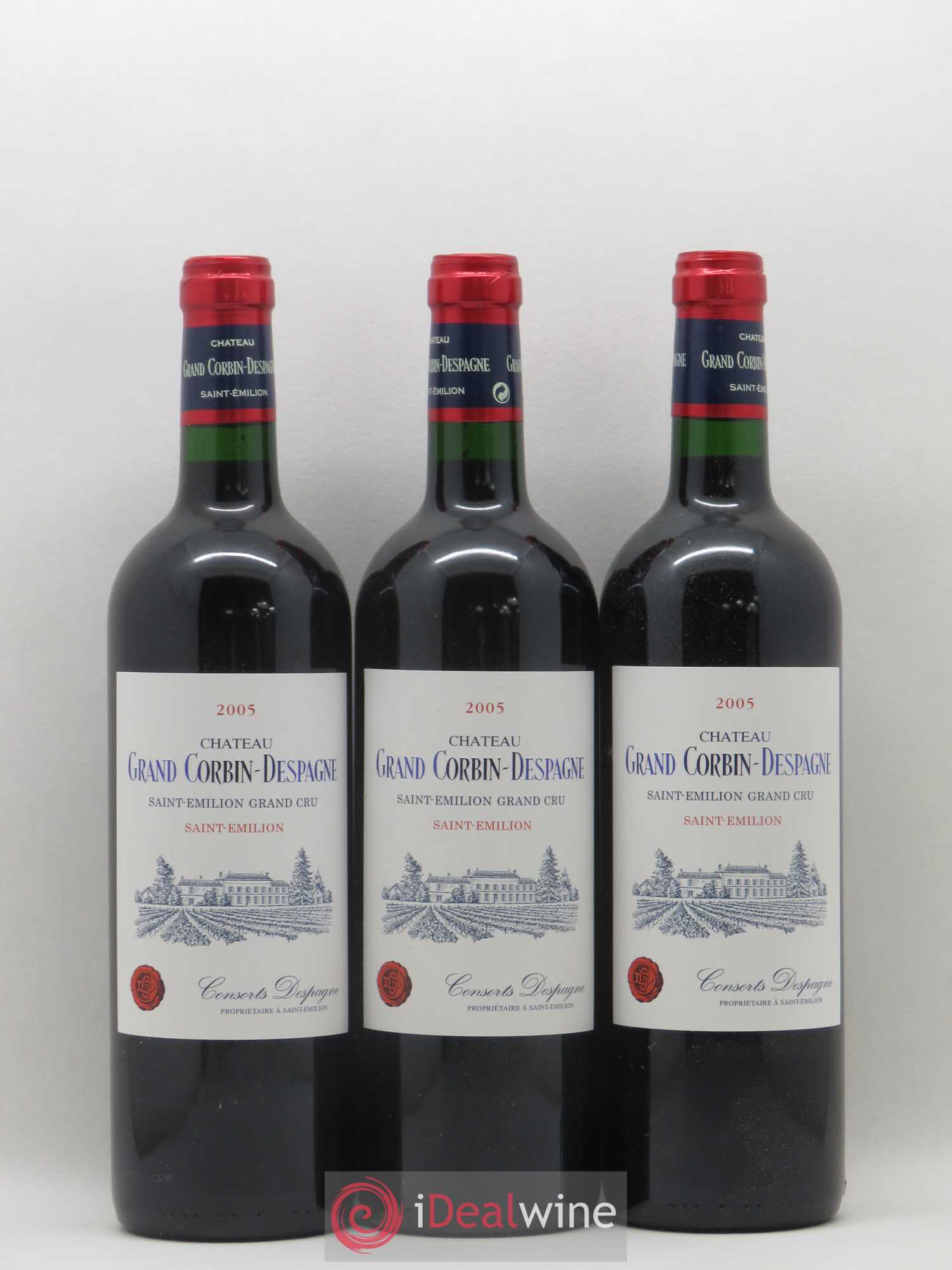 Château Grand Corbin Despagne Grand Cru Classé 2005 - Lot de 12 bouteilles - 1