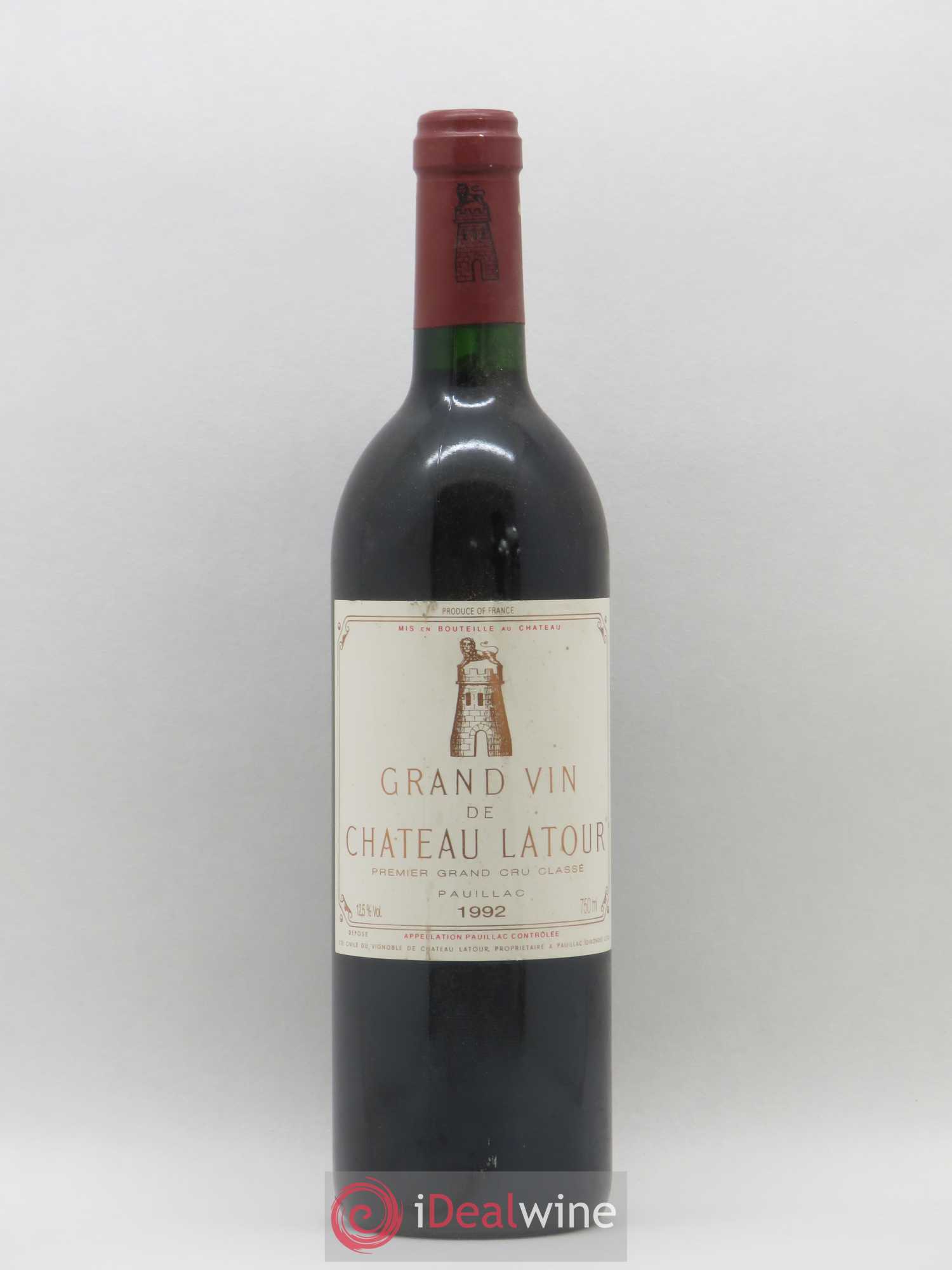 Château Latour 1er Grand Cru Classé 1992 - Lot de 1 bouteille - 0