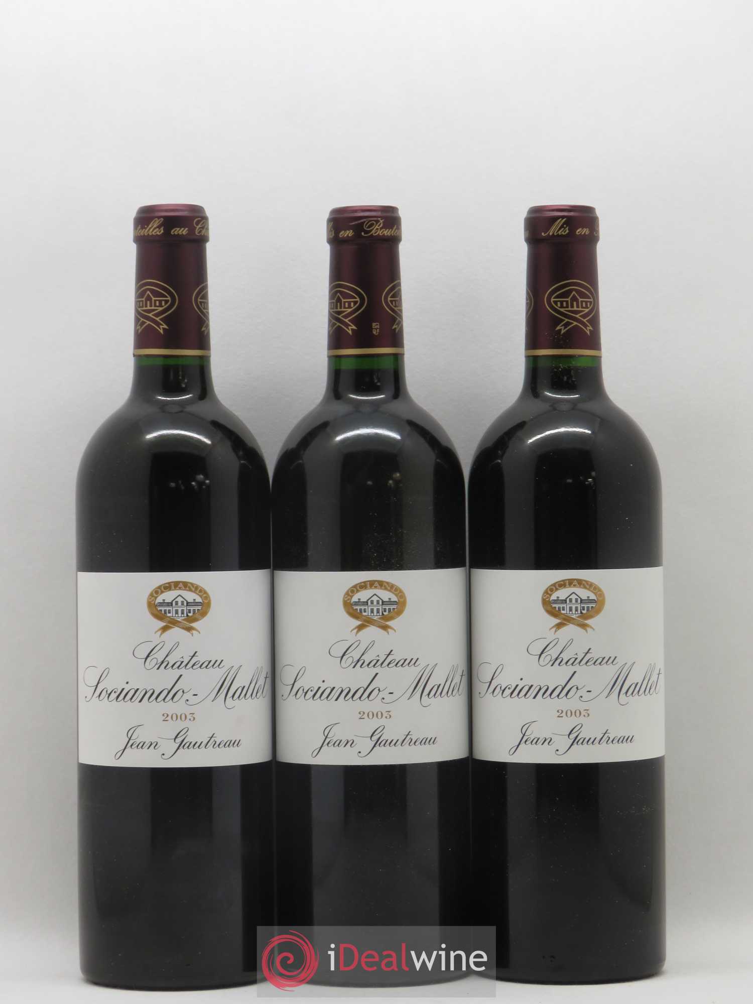 Château Sociando Mallet 2003 - Lot de 12 bouteilles - 2