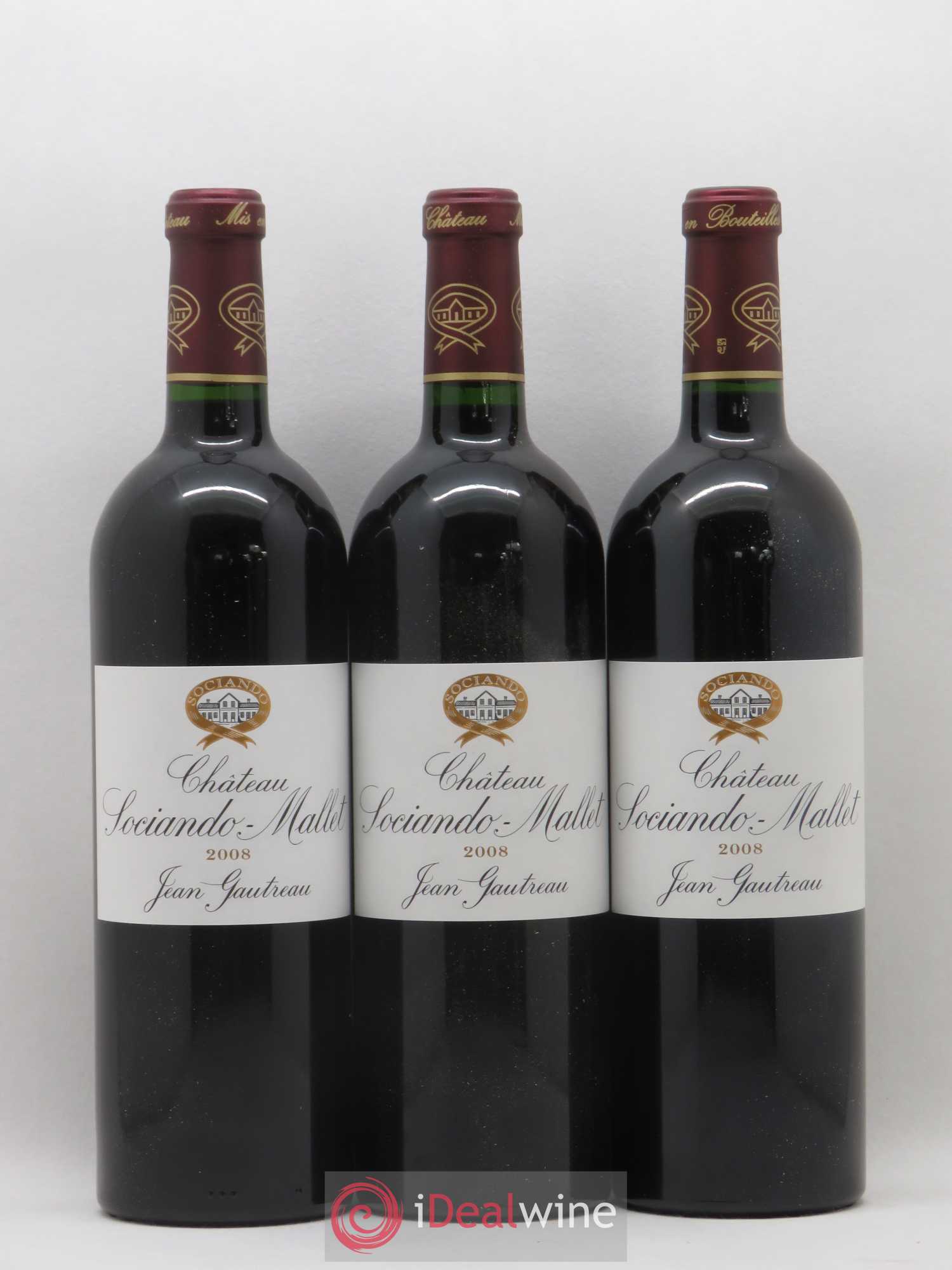Château Sociando Mallet 2008 - Lot de 6 bouteilles - 1