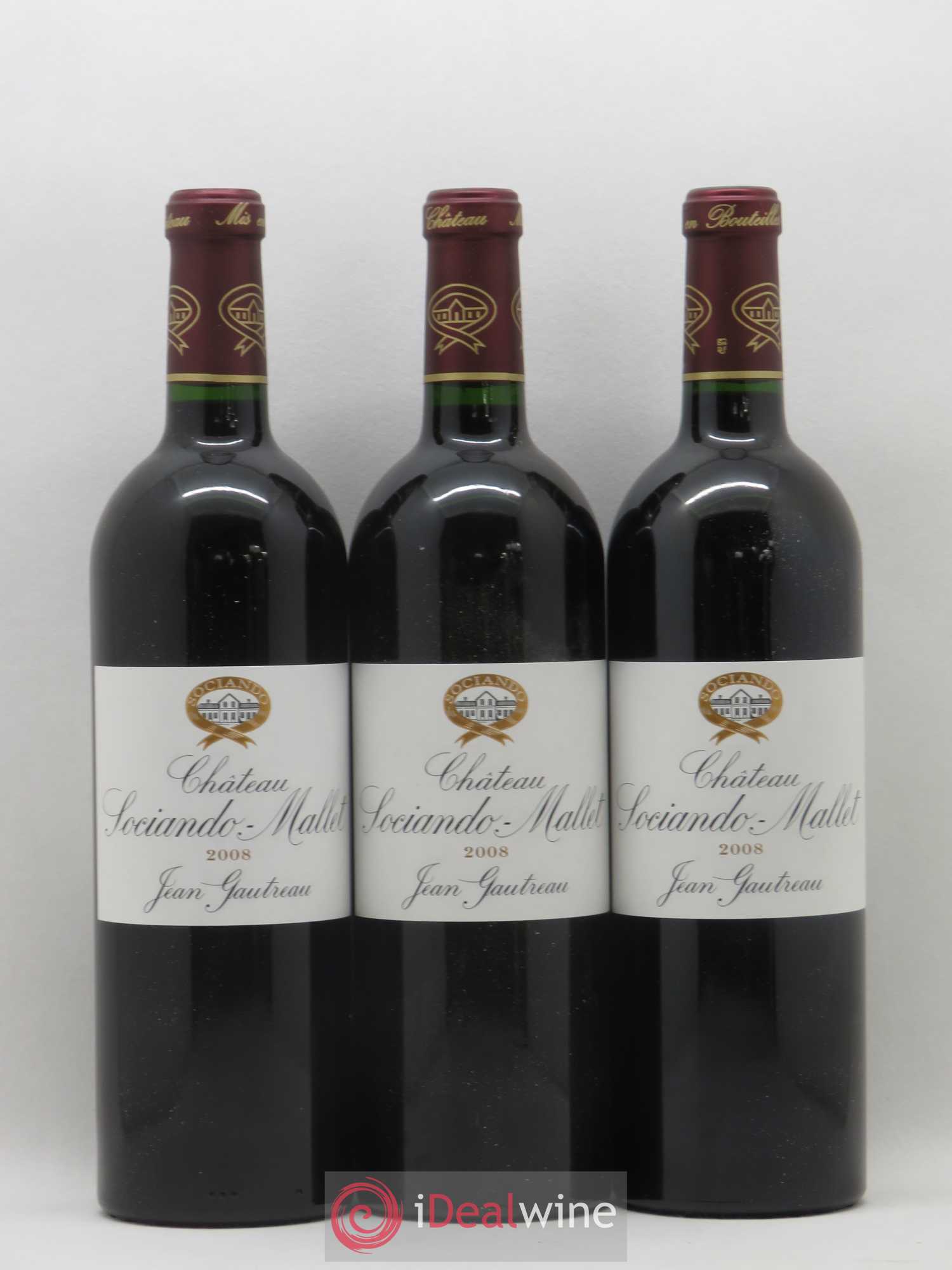 Château Sociando Mallet 2008 - Lot de 6 bouteilles - 2