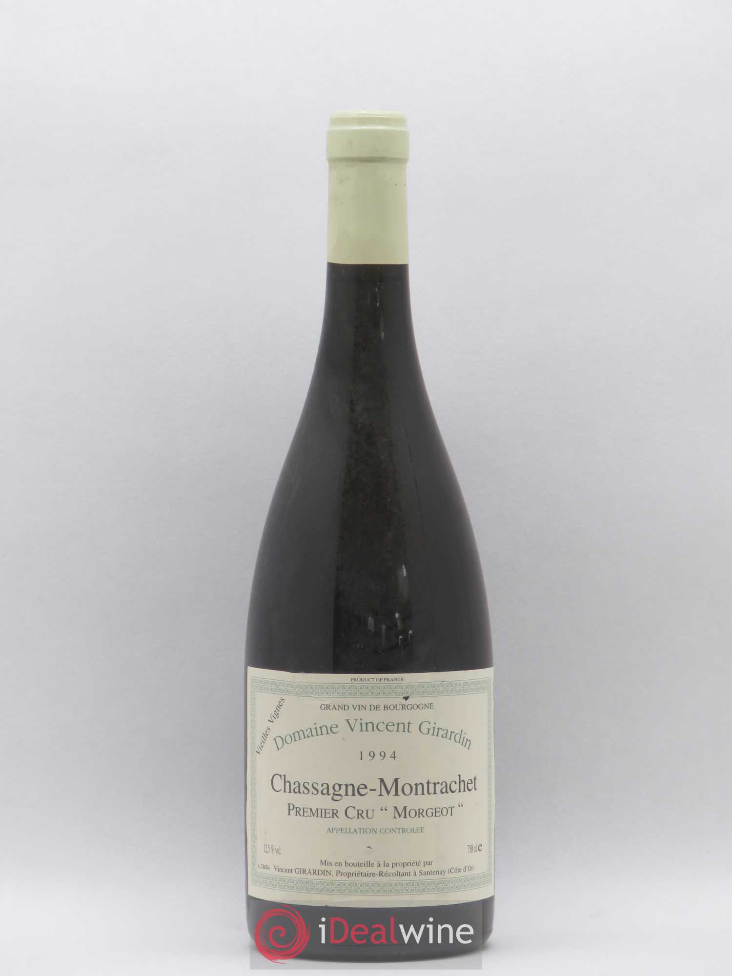 Chassagne-Montrachet 1er Cru Morgeot Vincent Girardin (Domaine) 1994 - Lot de 1 bouteille - 0