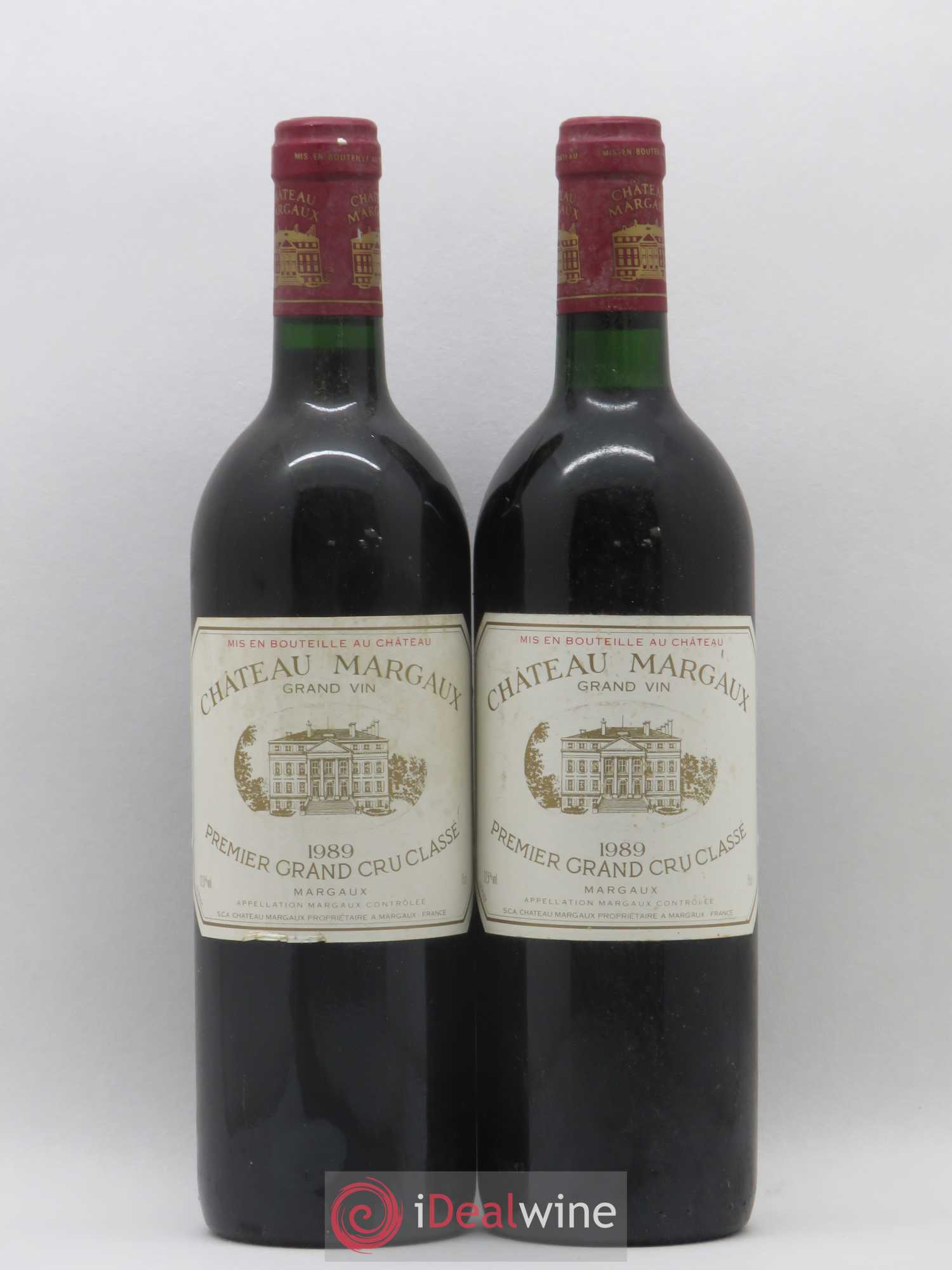 Château Margaux 1er Grand Cru Classé 1989 - Lot de 2 bouteilles - 0