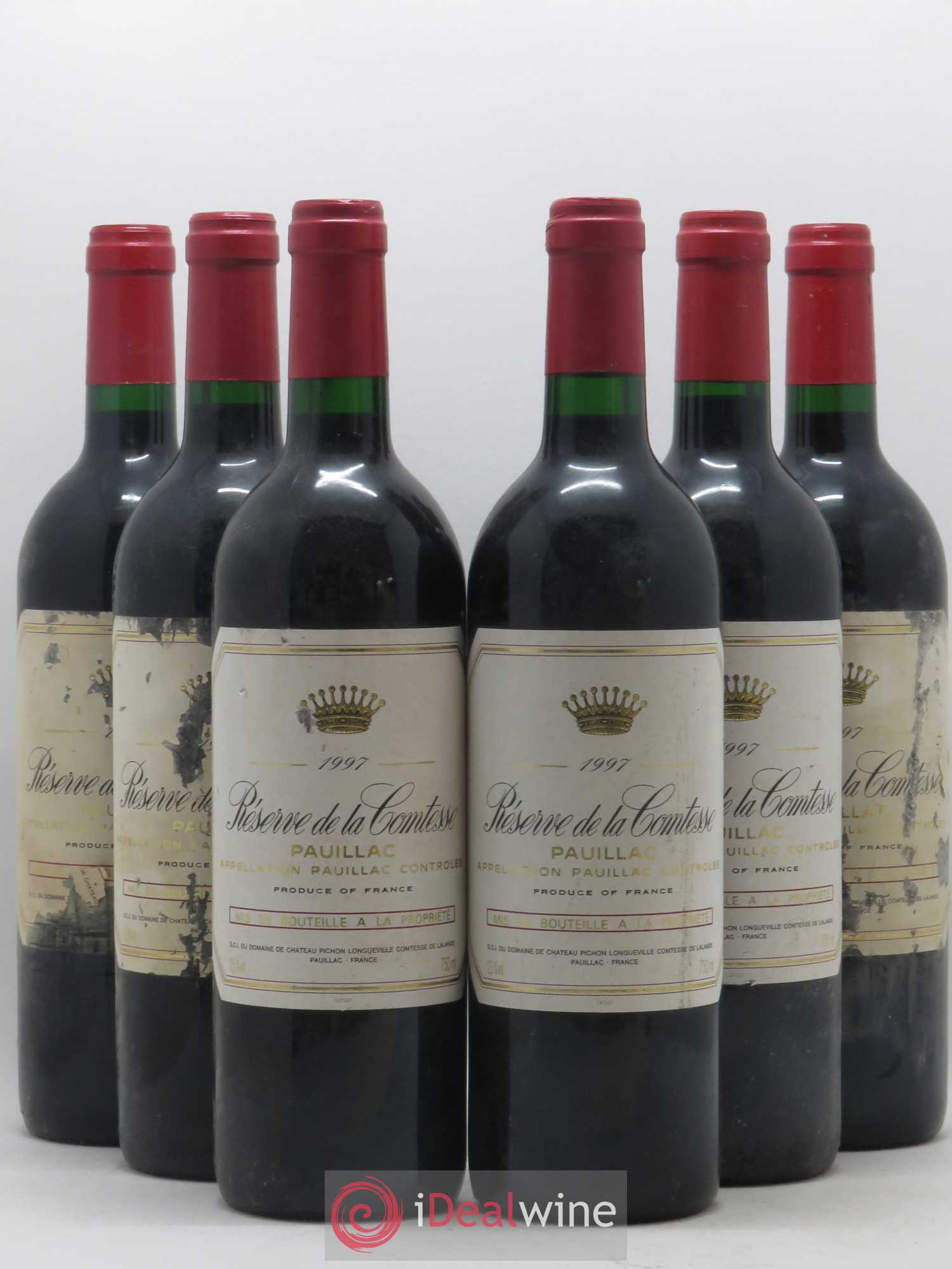 Réserve de la Comtesse Second Vin 1997 - Lot de 6 bouteilles - 0