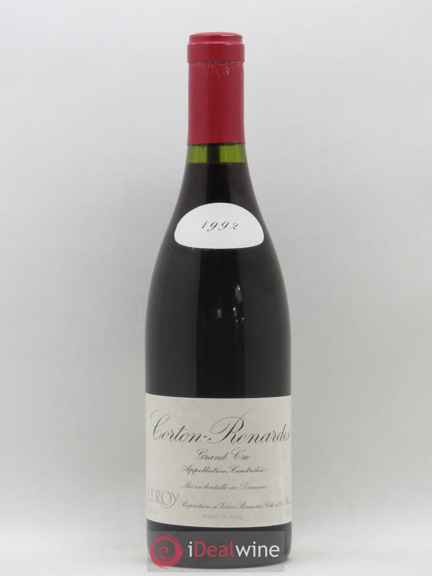 Corton Grand Cru Les Renardes Leroy (Domaine) 1992 - Lot de 1 bouteille - 0