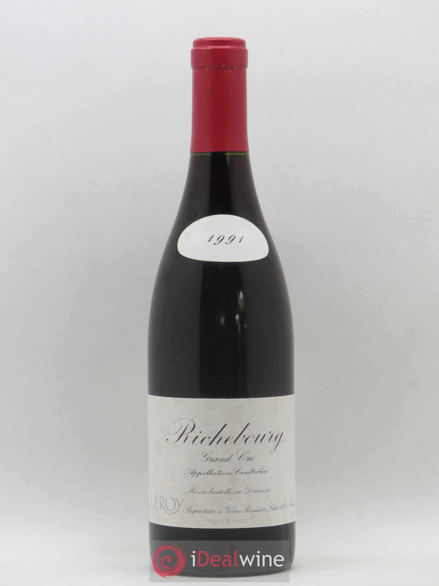 Richebourg Grand Cru Leroy (Domaine) 1991 - Lot de 1 bouteille - 0