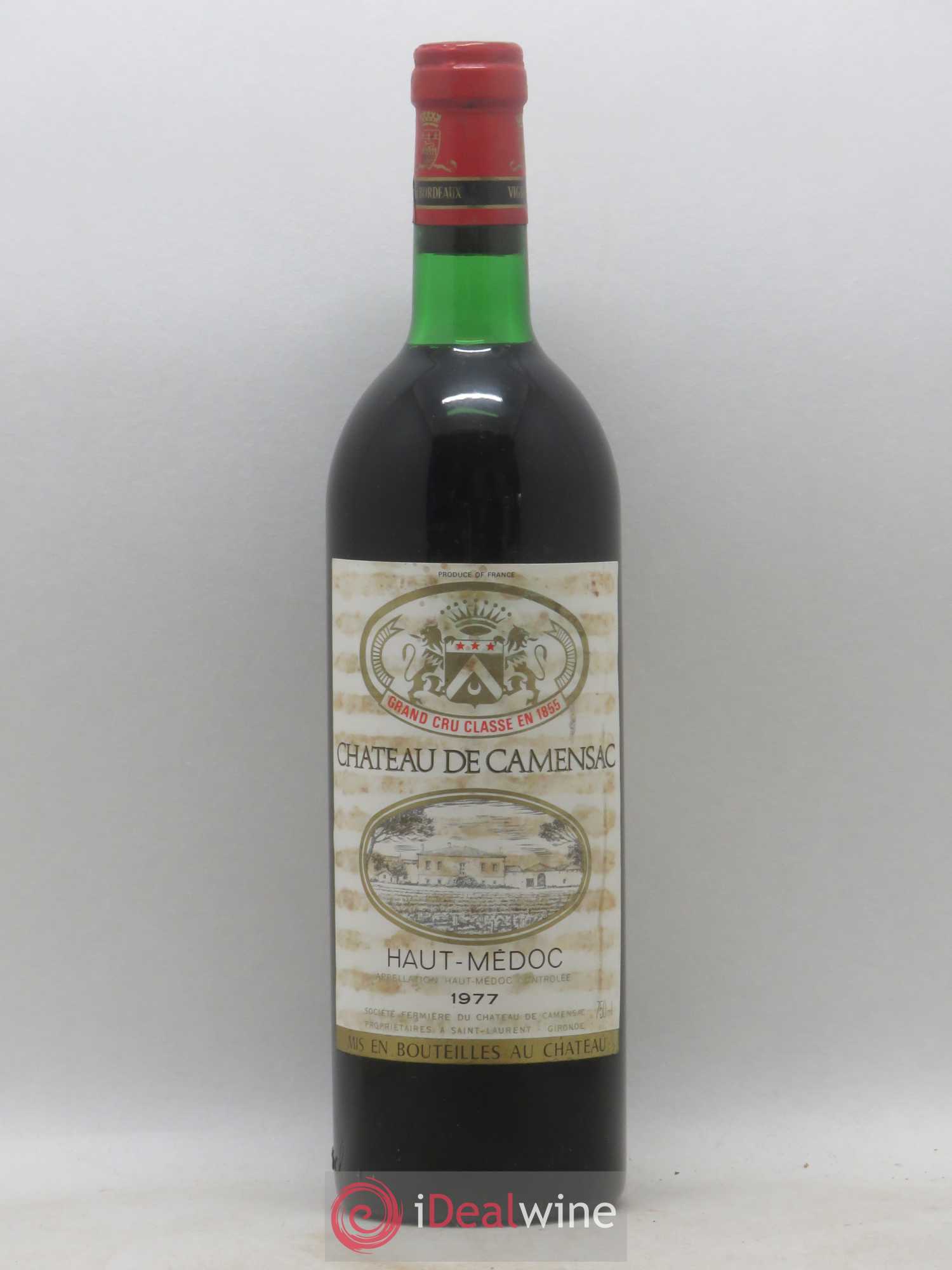 Château Camensac 5ème Grand Cru Classé 1977 - Lot de 1 bouteille - 0