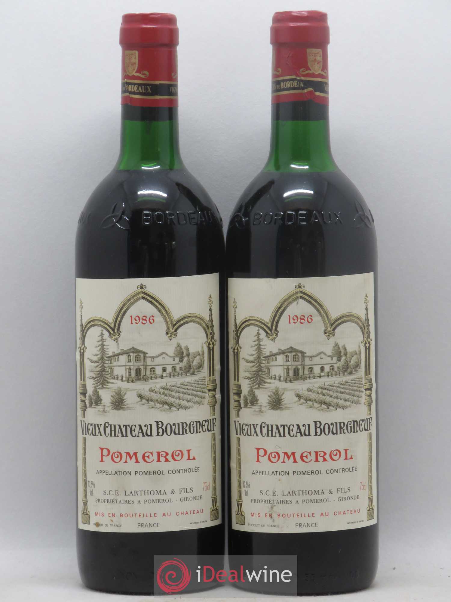 Vieux Château Bourgneuf 1986 - Lot de 2 bouteilles - 0