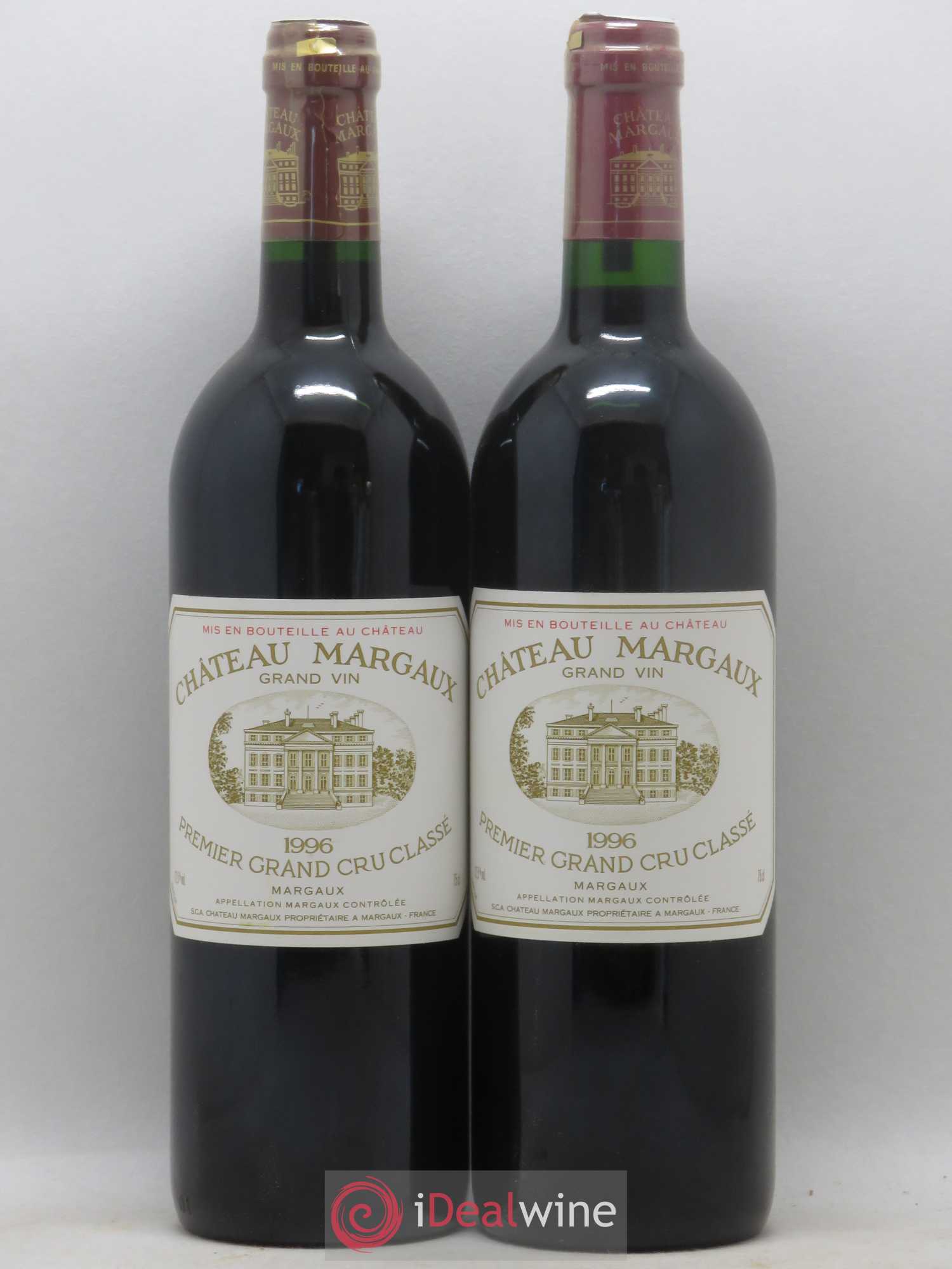 Château Margaux 1er Grand Cru Classé 1996 - Lot de 2 bouteilles - 0
