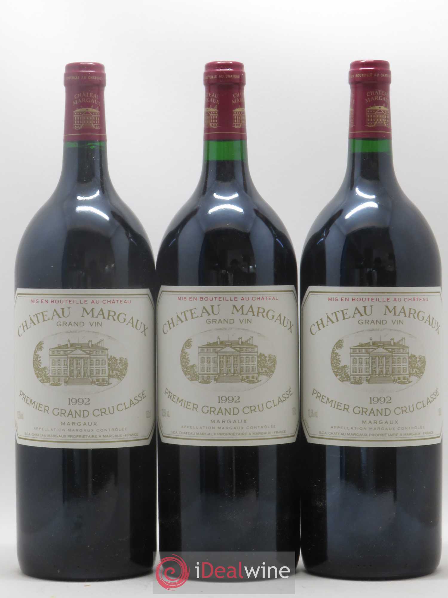 Château Margaux 1er Grand Cru Classé 1992 - Lot de 3 magnums - 0