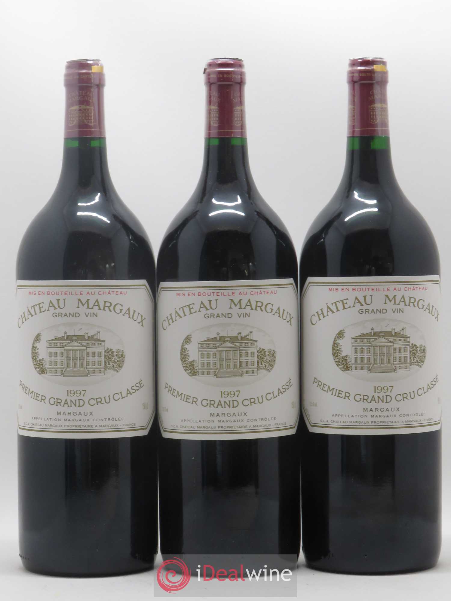 Château Margaux 1er Grand Cru Classé 1997 - Lot de 3 magnums - 0