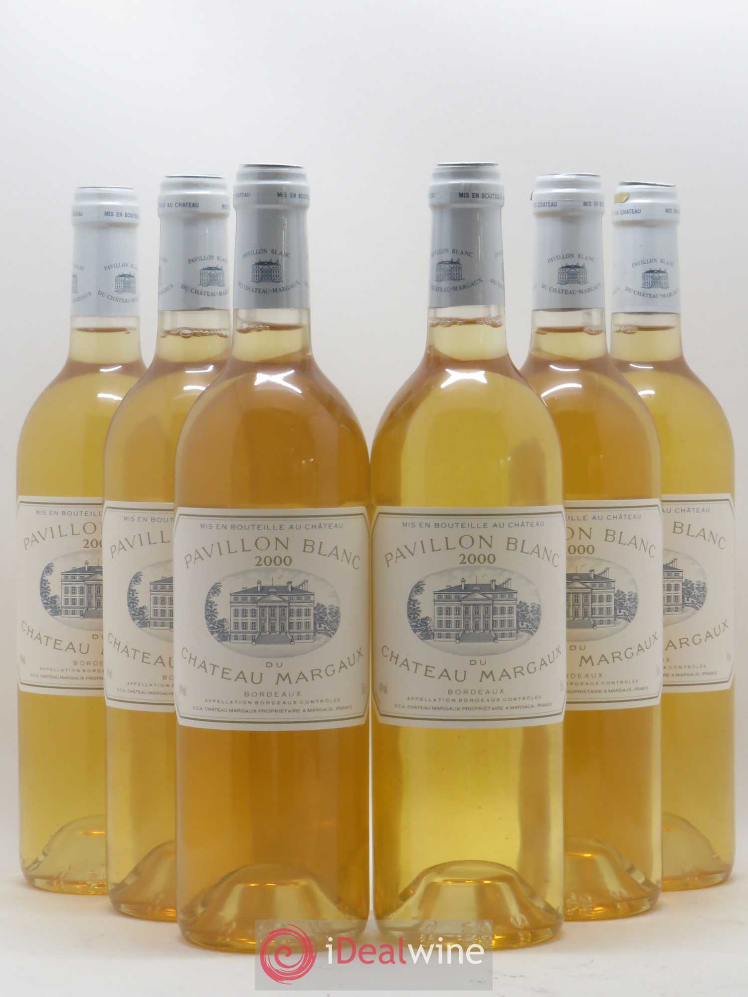 Pavillon Blanc du Château Margaux 2000 - Lot de 6 bouteilles - 0