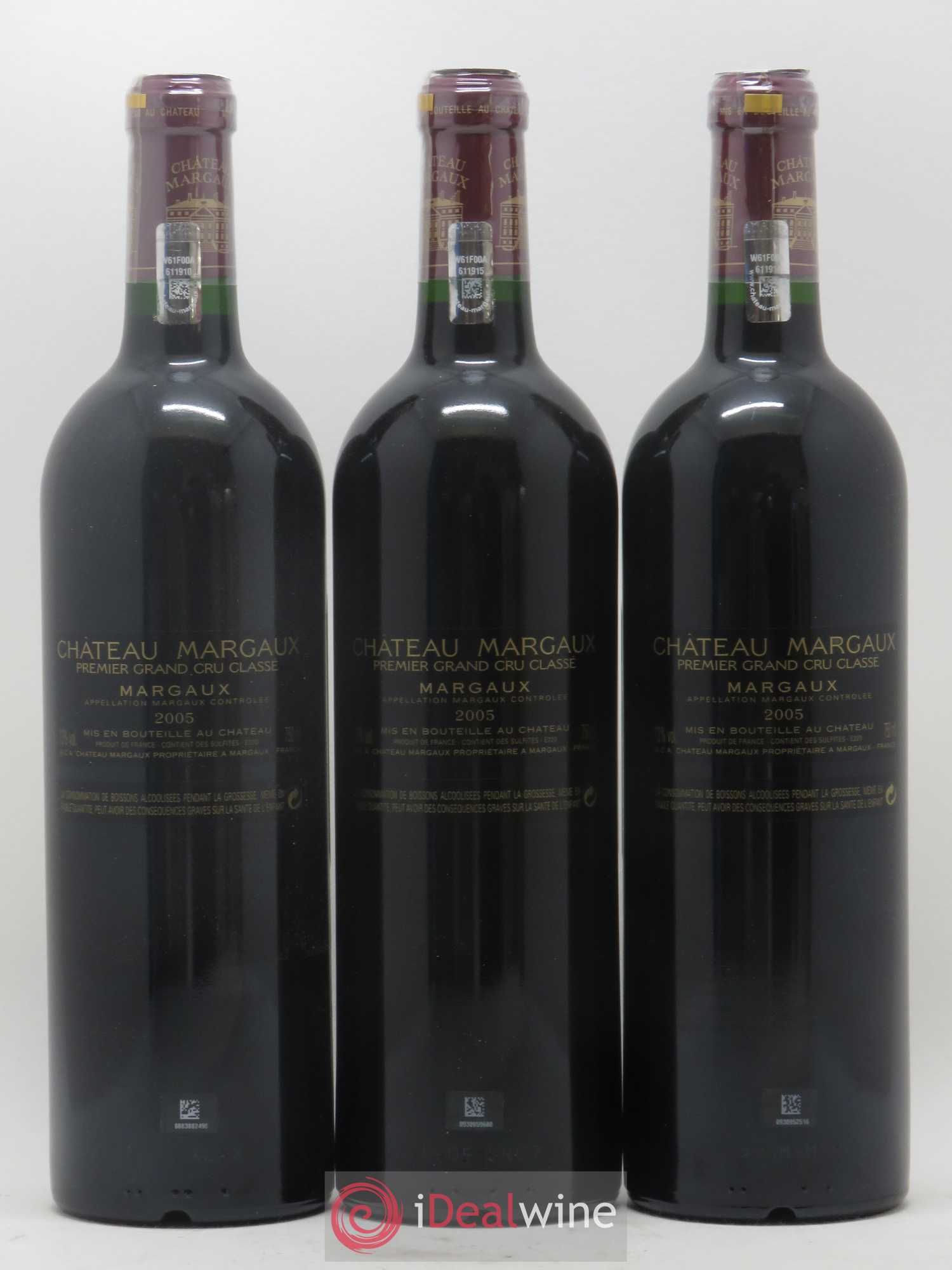 Château Margaux 1er Grand Cru Classé 2005 - Lot de 6 bouteilles - 2