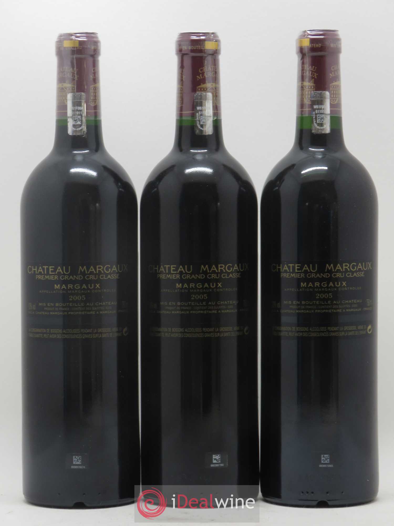 Château Margaux 1er Grand Cru Classé 2005 - Lot de 6 bouteilles - 4