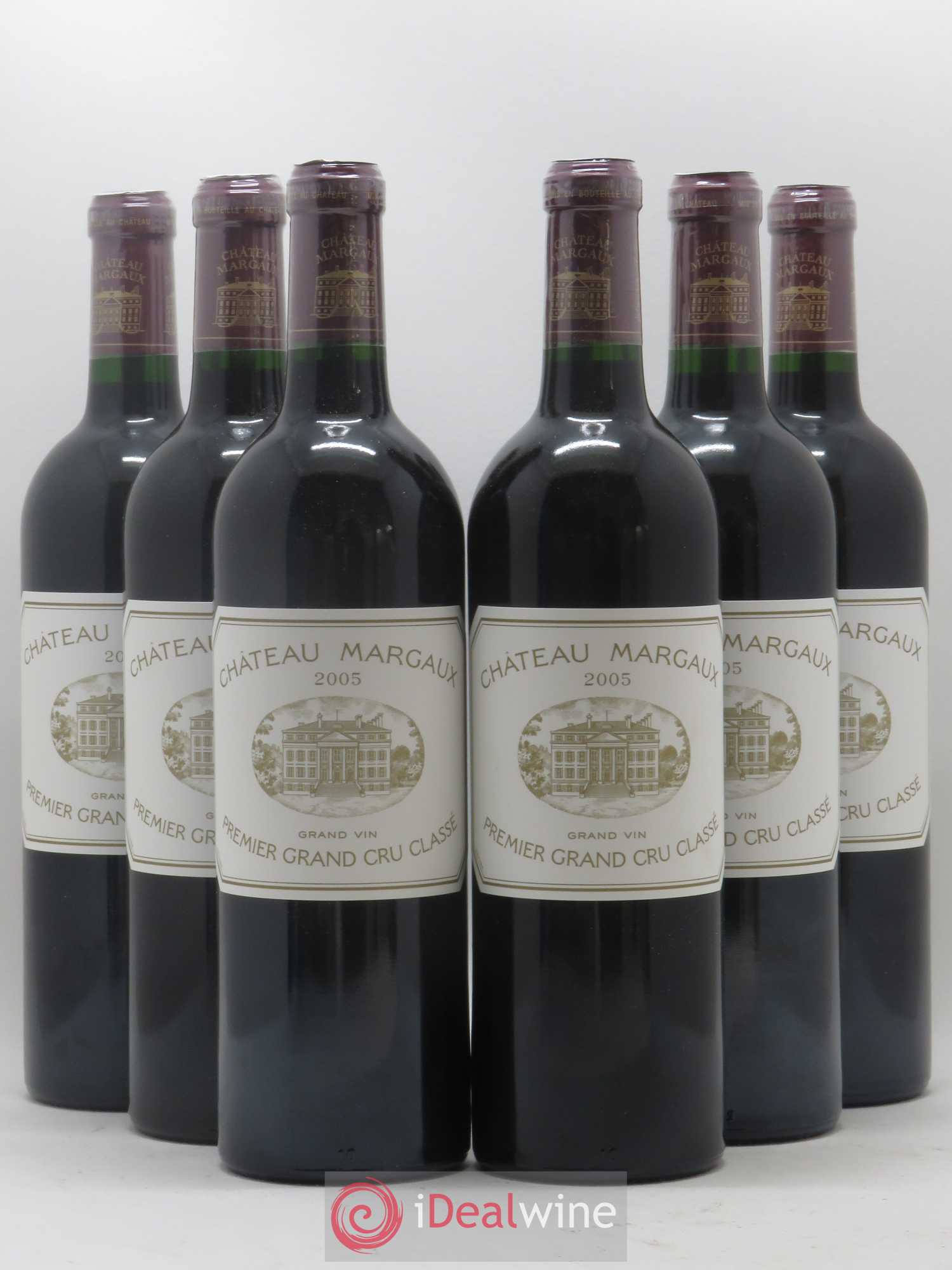 Château Margaux 1er Grand Cru Classé 2005 - Lot de 6 bouteilles - 0