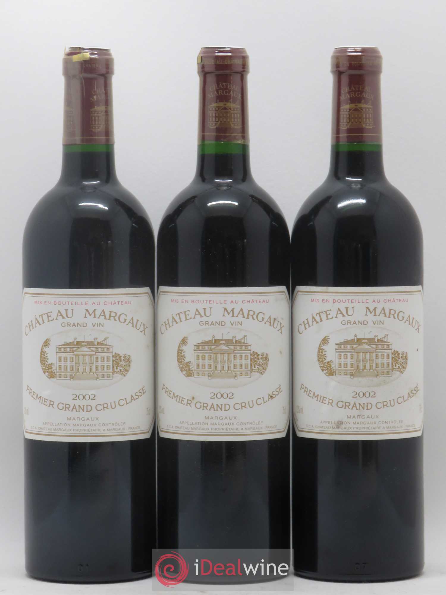 Château Margaux 1er Grand Cru Classé 2002 - Lot de 6 bouteilles - 1