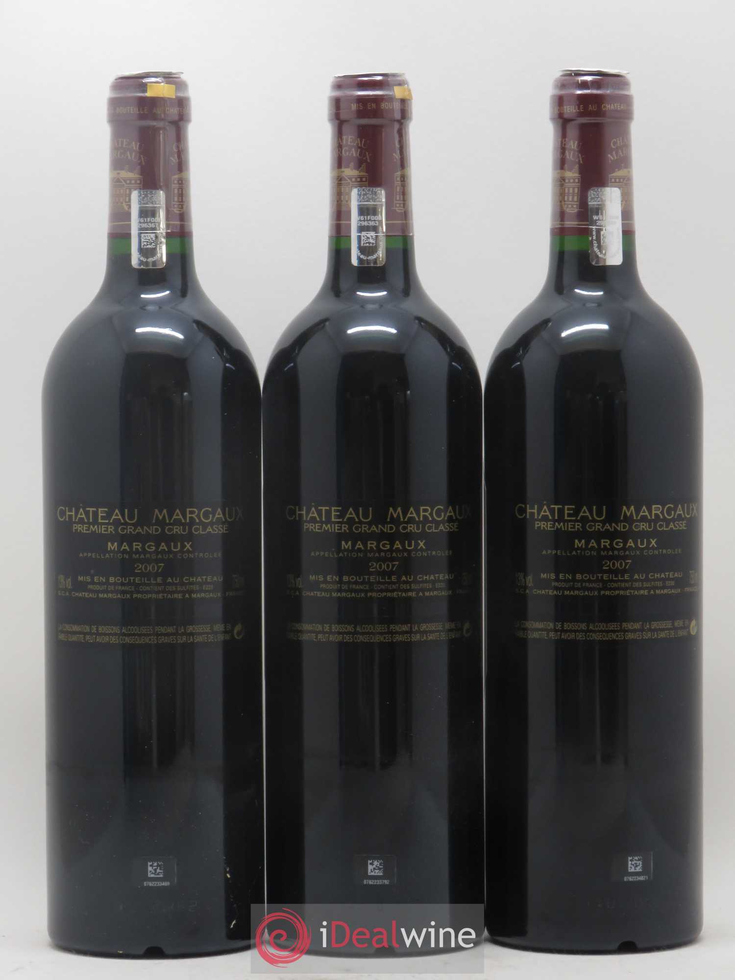 Château Margaux 1er Grand Cru Classé 2007 - Lot de 6 bouteilles - 2