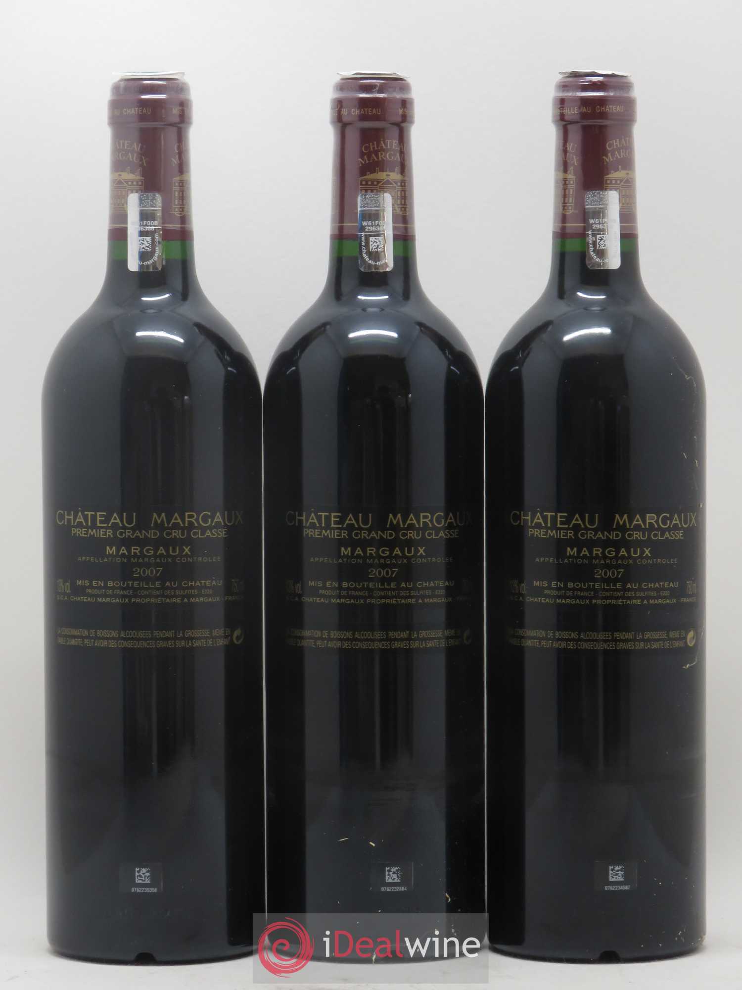 Château Margaux 1er Grand Cru Classé 2007 - Lot de 6 bouteilles - 4