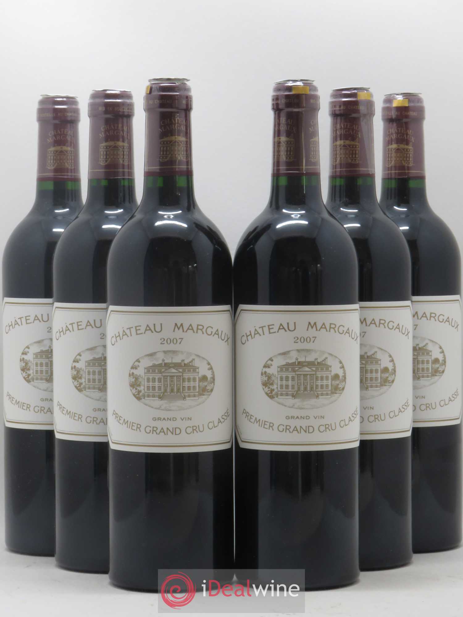 Château Margaux 1er Grand Cru Classé 2007 - Lot de 6 bouteilles - 0