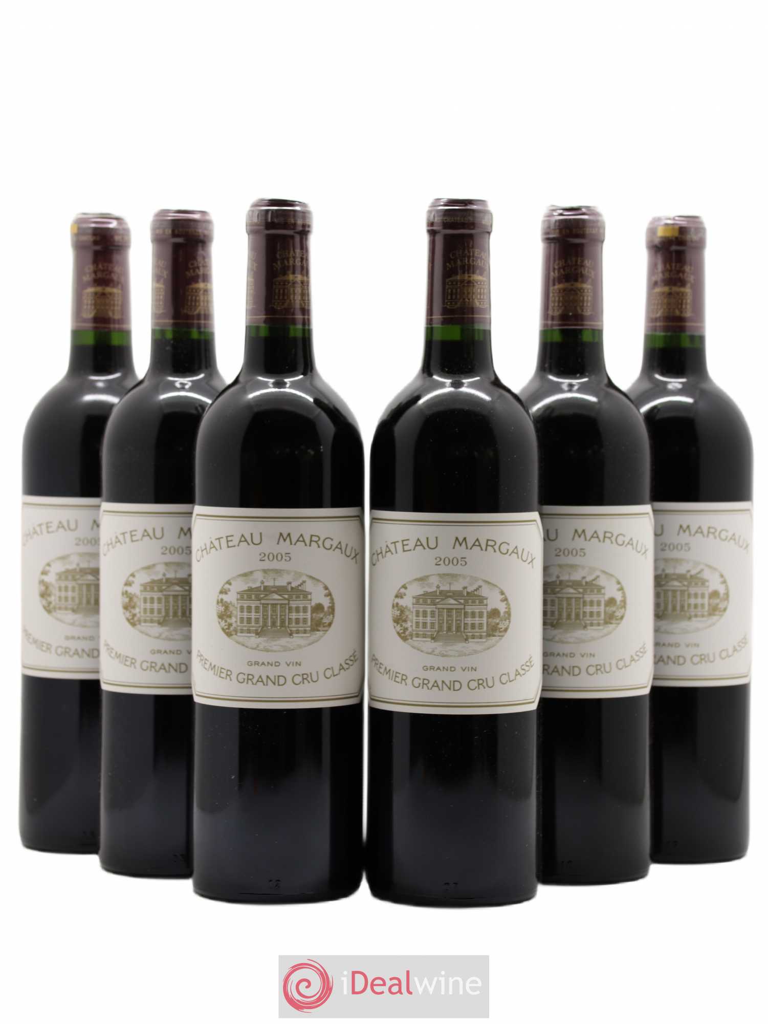 Château Margaux 1er Grand Cru Classé 2005 - Lot de 6 bouteilles - 0