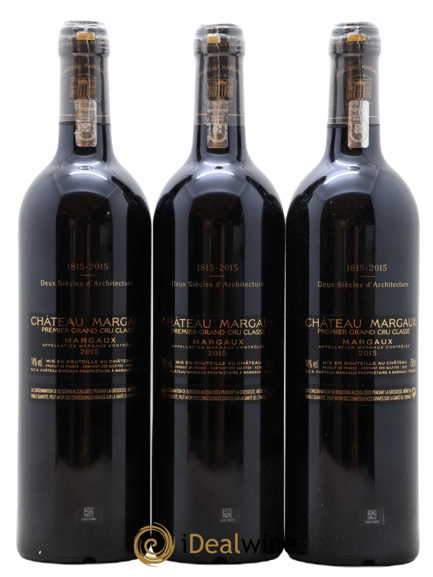 Château Margaux 1er Grand Cru Classé 2015 - Lot de 6 bouteilles - 2