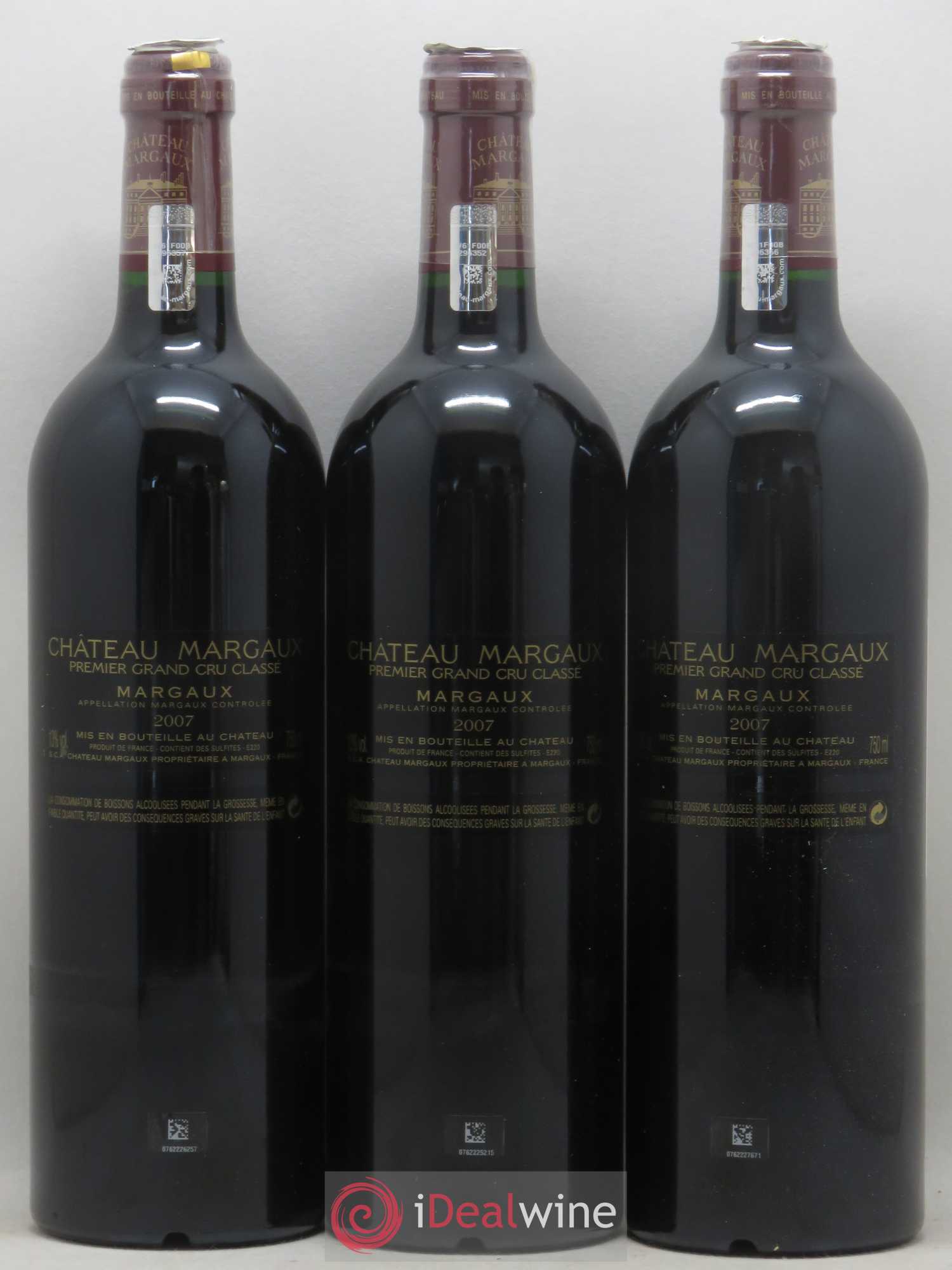 Château Margaux 1er Grand Cru Classé 2007 - Lot de 6 bouteilles - 2