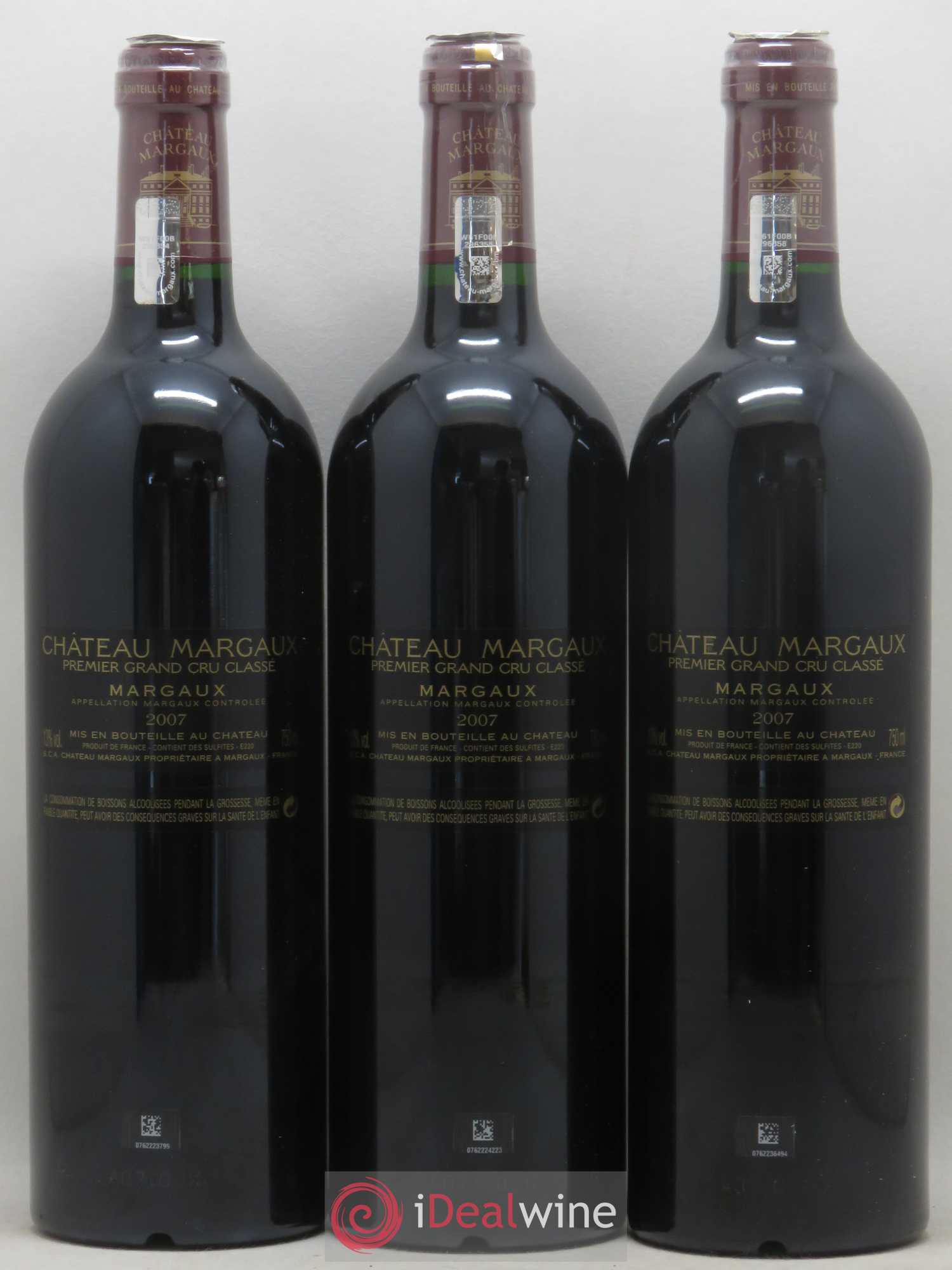 Château Margaux 1er Grand Cru Classé 2007 - Lot de 6 bouteilles - 4