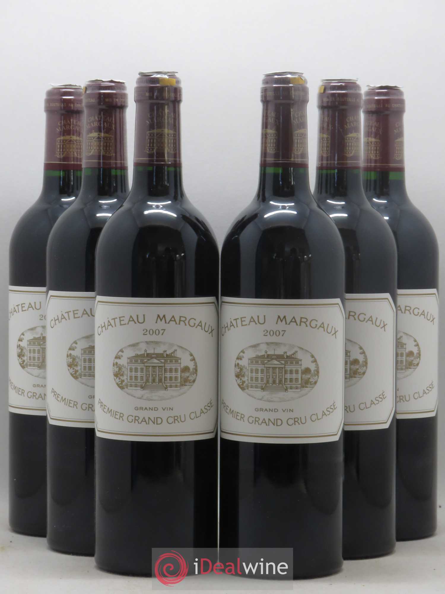 Château Margaux 1er Grand Cru Classé 2007 - Lot de 6 bouteilles - 0