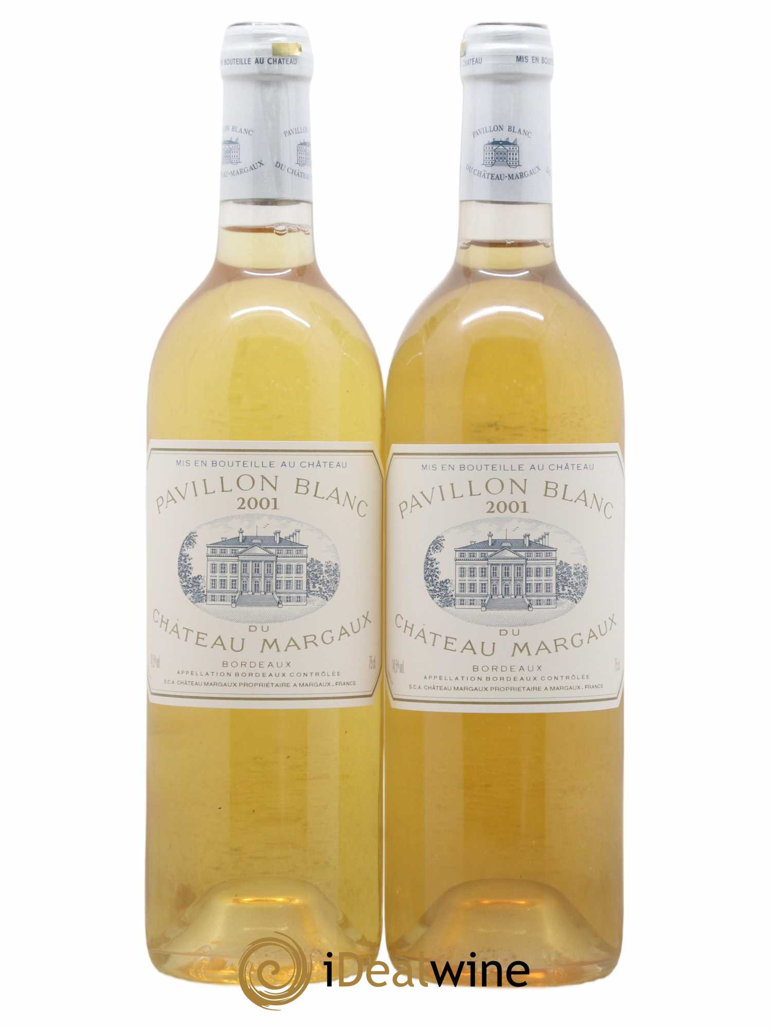 Pavillon Blanc du Château Margaux 2001 - Lot de 2 bouteilles - 0
