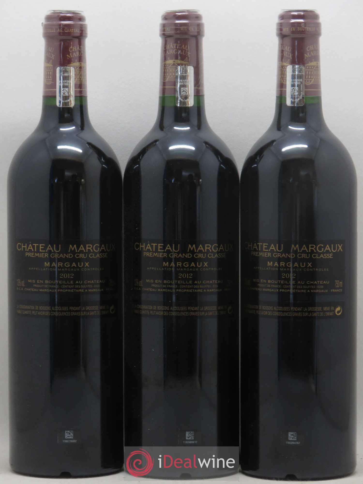 Château Margaux 1er Grand Cru Classé 2012 - Lot de 6 bouteilles - 2