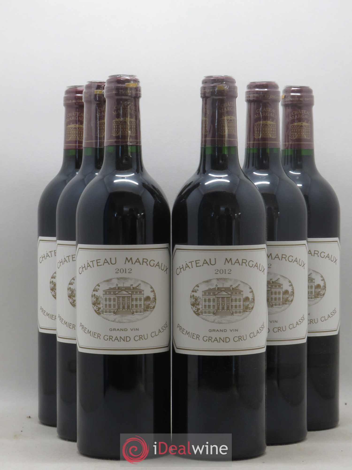 Château Margaux 1er Grand Cru Classé 2012 - Lot de 6 bouteilles - 0