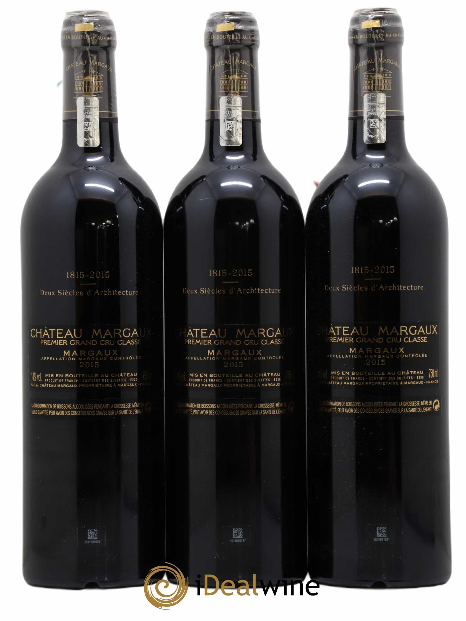 Château Margaux 1er Grand Cru Classé 2015 - Lot de 6 bouteilles - 2