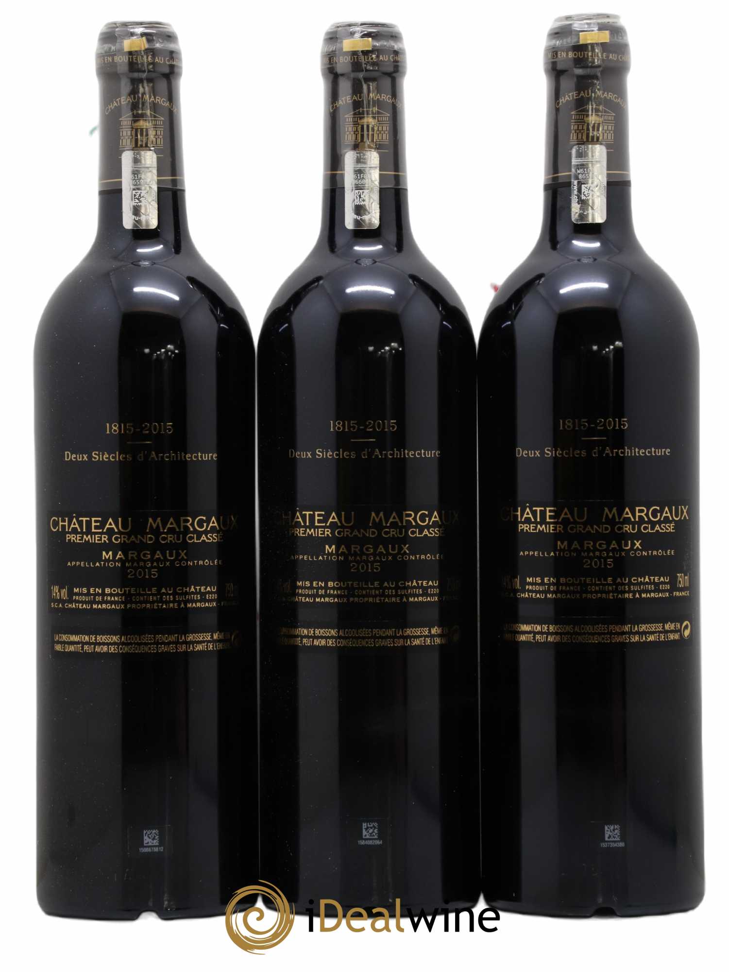 Château Margaux 1er Grand Cru Classé 2015 - Lot de 6 bouteilles - 3