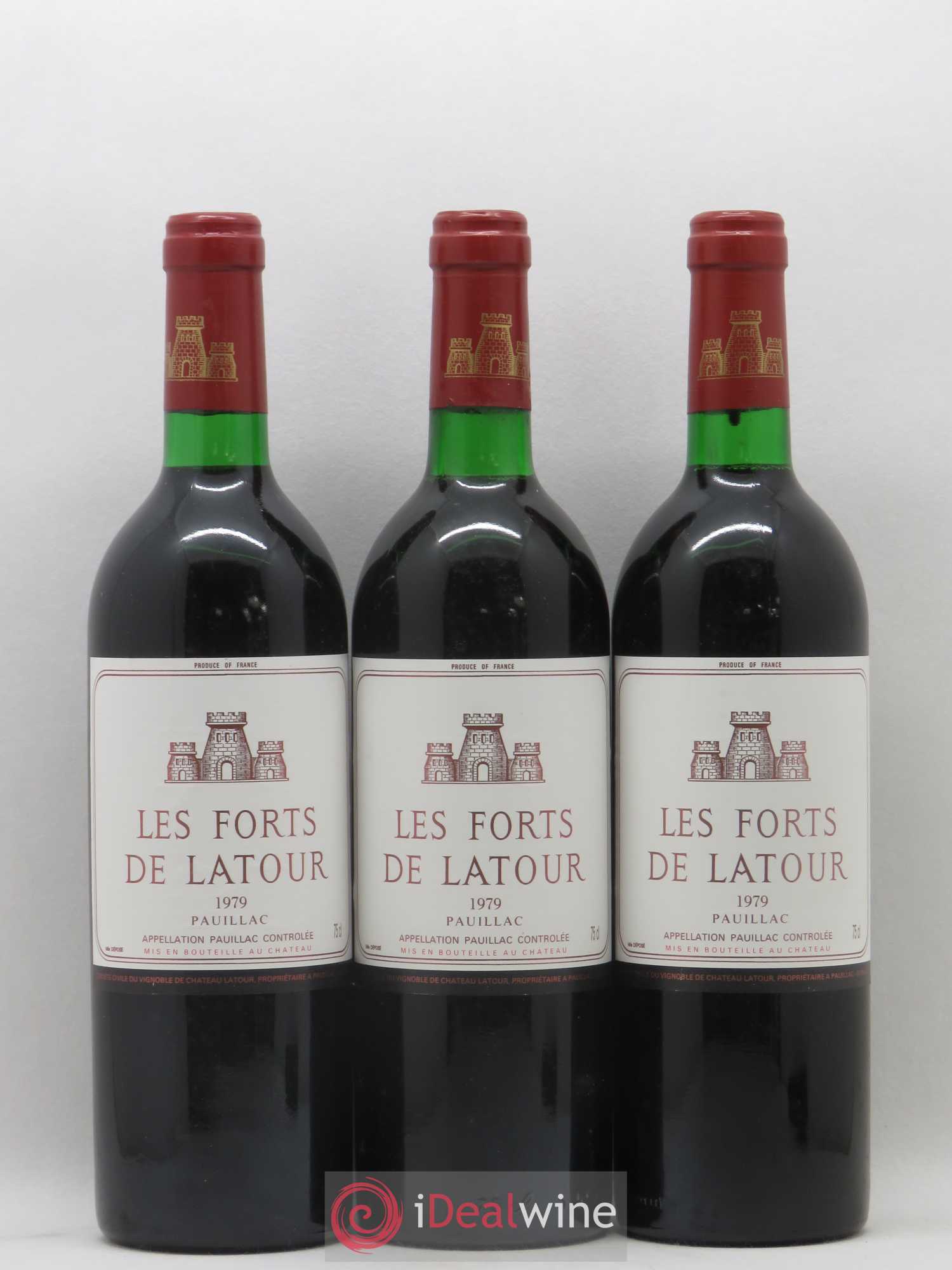 Les Forts de Latour Second Vin 1979 - Lot de 3 bouteilles - 0