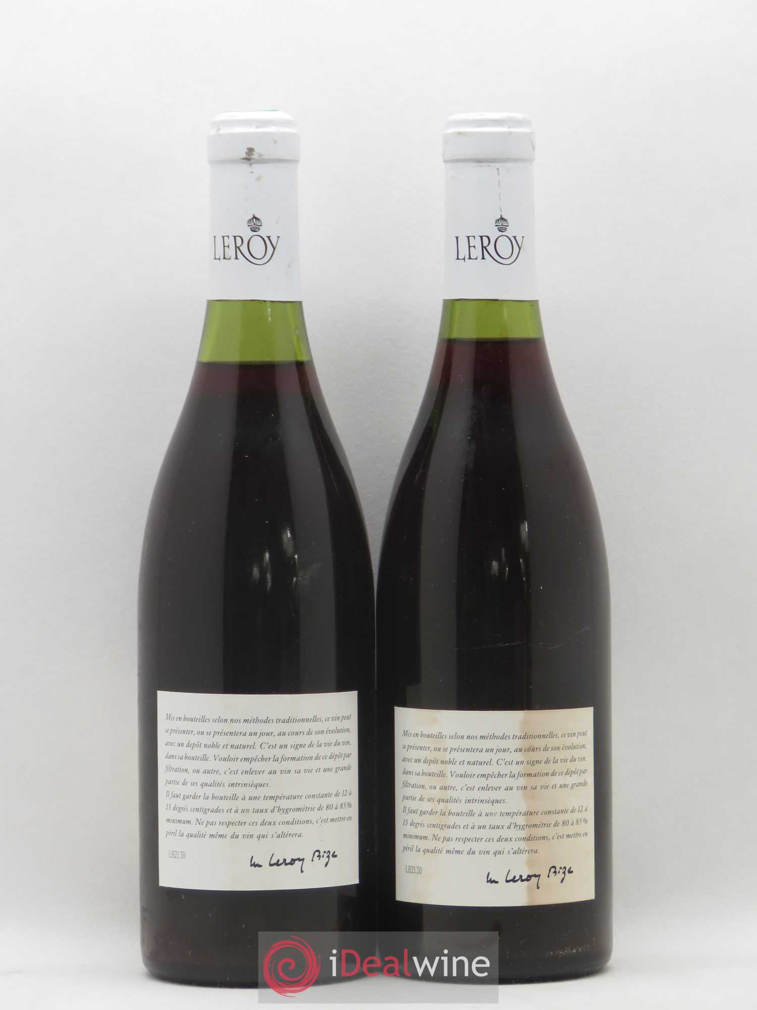 Gevrey-Chambertin Leroy SA 1982 - Lot de 2 bouteilles - 1