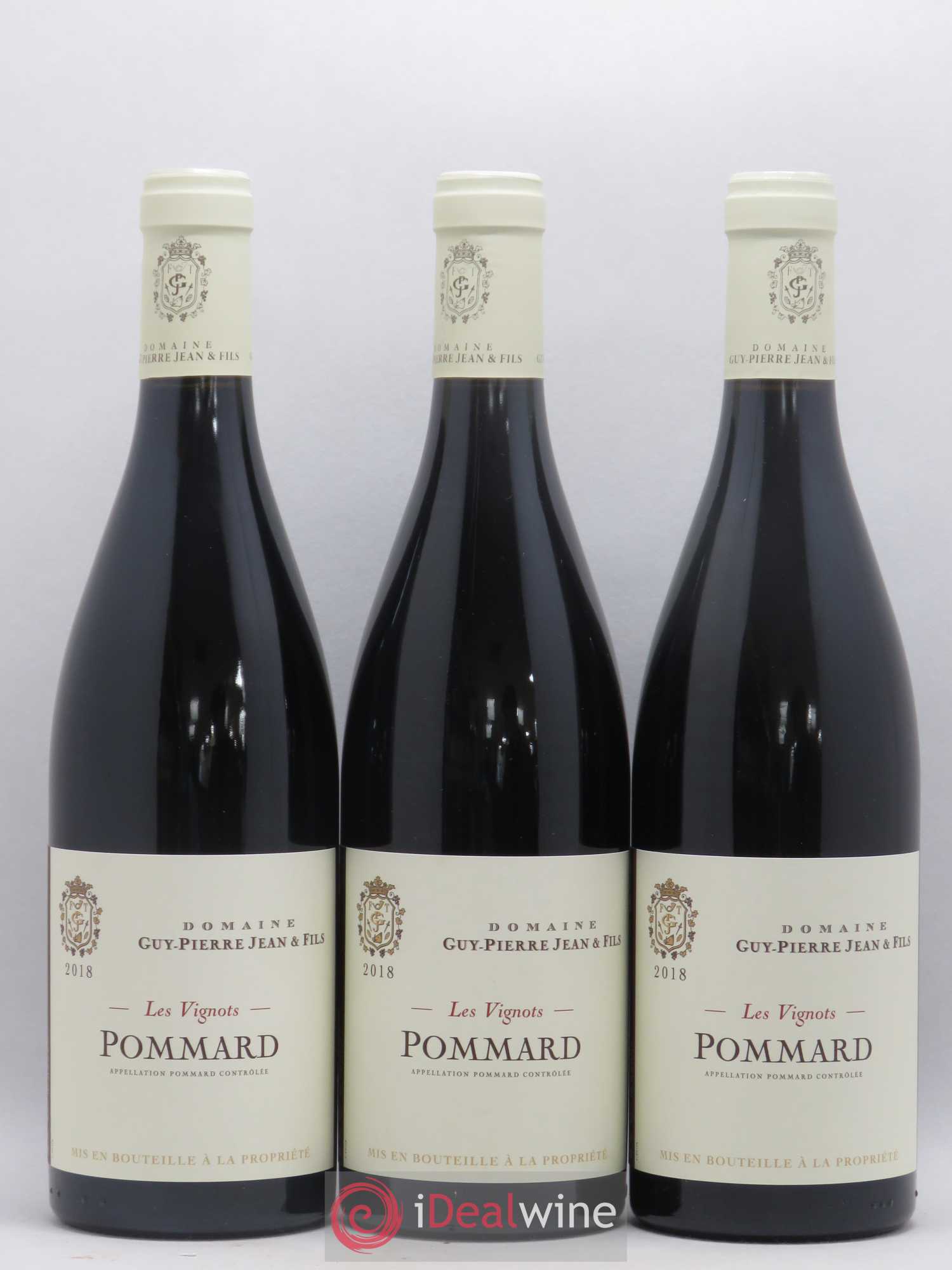 Pommard Les Vignots Guy-Pierre Jean et Fils 2018 - Posten von 3 Flaschen - 0