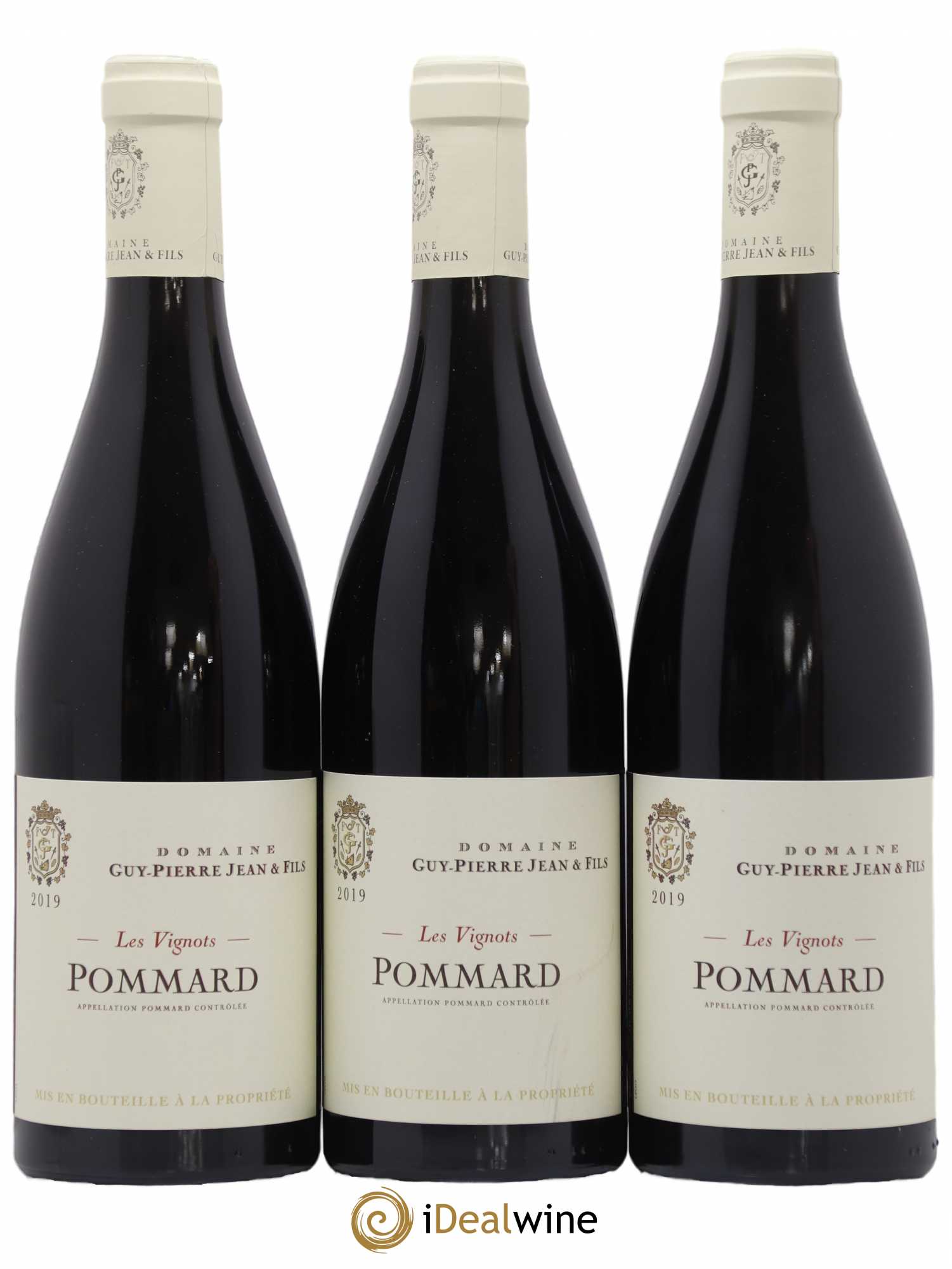 Pommard Les Vignots Domaine Guy Pierre Jean et Fils 2019 - Lot of 3 bottles - 0