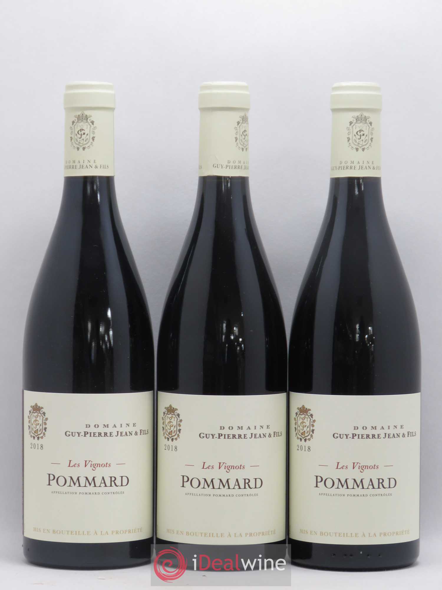 Pommard Les Vignots Guy-Pierre Jean et Fils 2018 - Posten von 3 Flaschen - 0