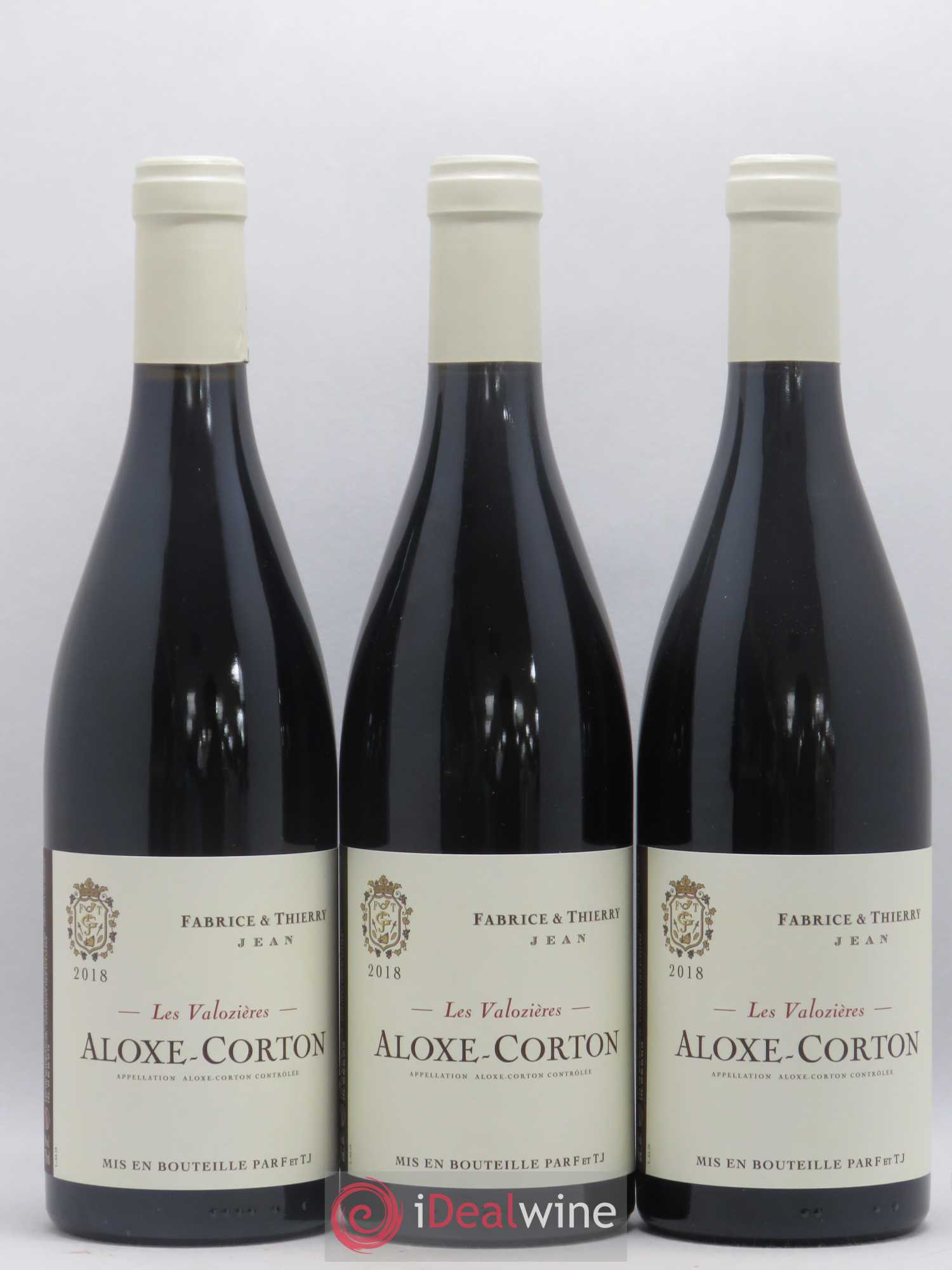 Aloxe-Corton Les Valozieres Fabrice et Thierry Jean 2018 - Posten von 3 Flaschen - 0