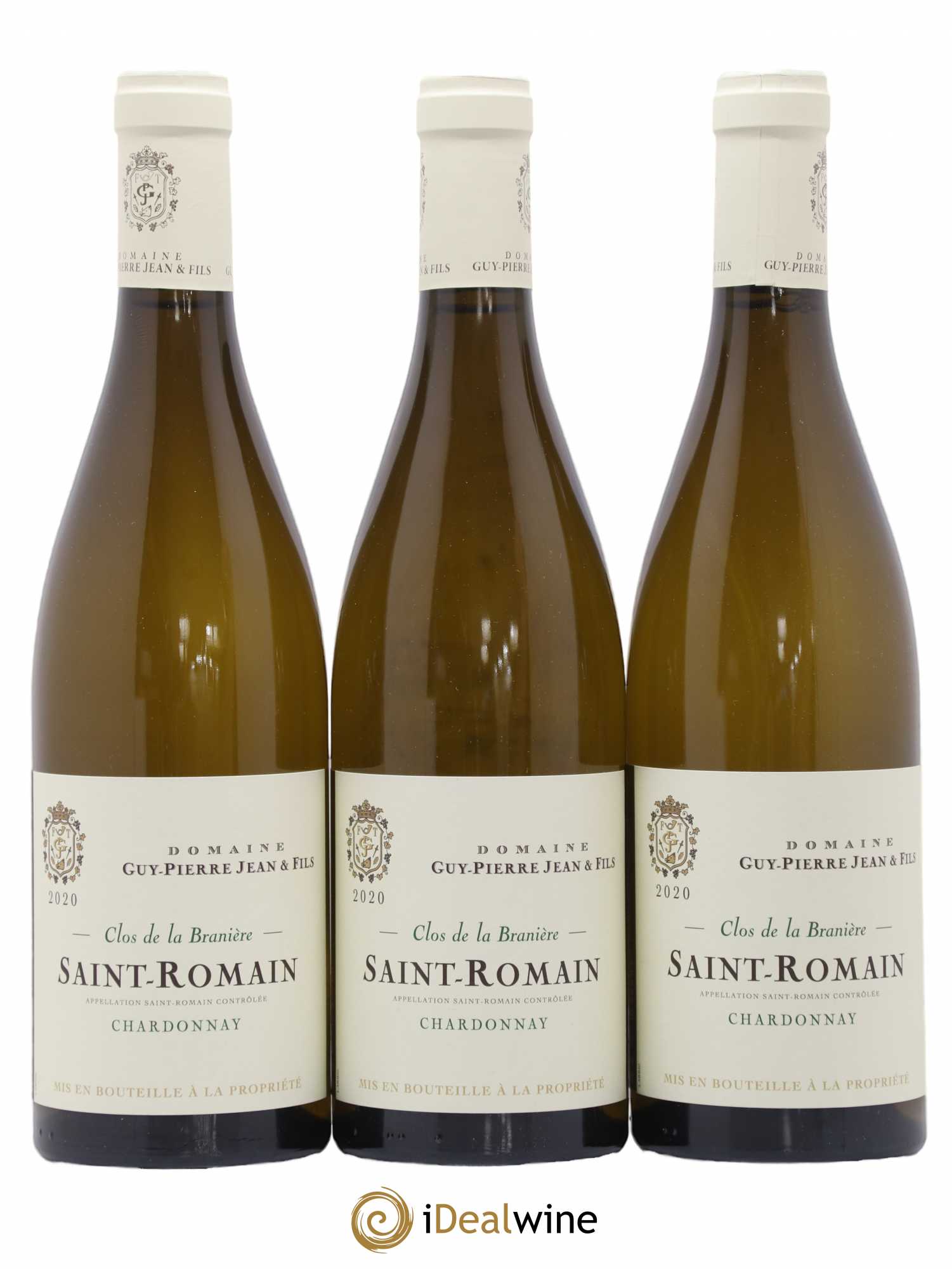 Saint-Romain Clos De La Braniere Domaine Guy Pierre Jean Et Fils 2020 - Posten von 3 Flaschen - 0