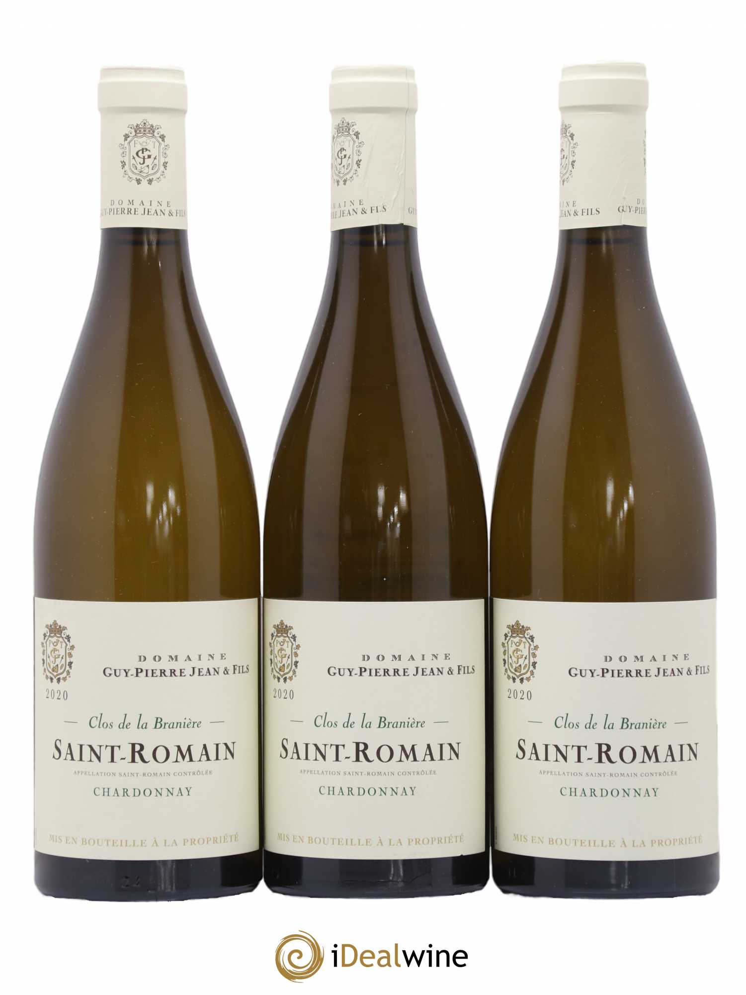 Saint-Romain Clos De La Braniere Domaine Guy Pierre Jean Et Fils 2020 - Posten von 3 Flaschen - 0