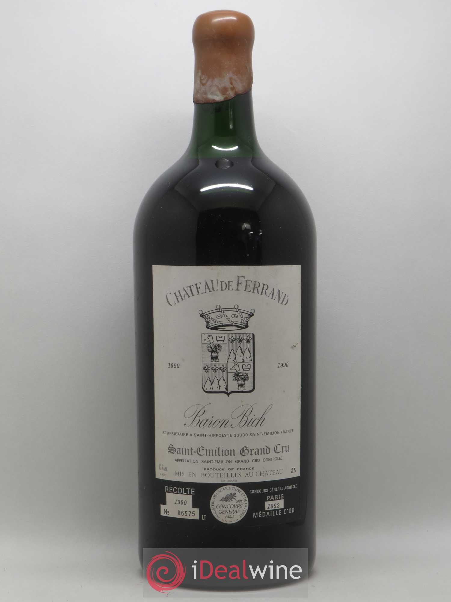 Château de Ferrand Grand Cru Classé 1990 - Lot de 1 jeroboam - 0