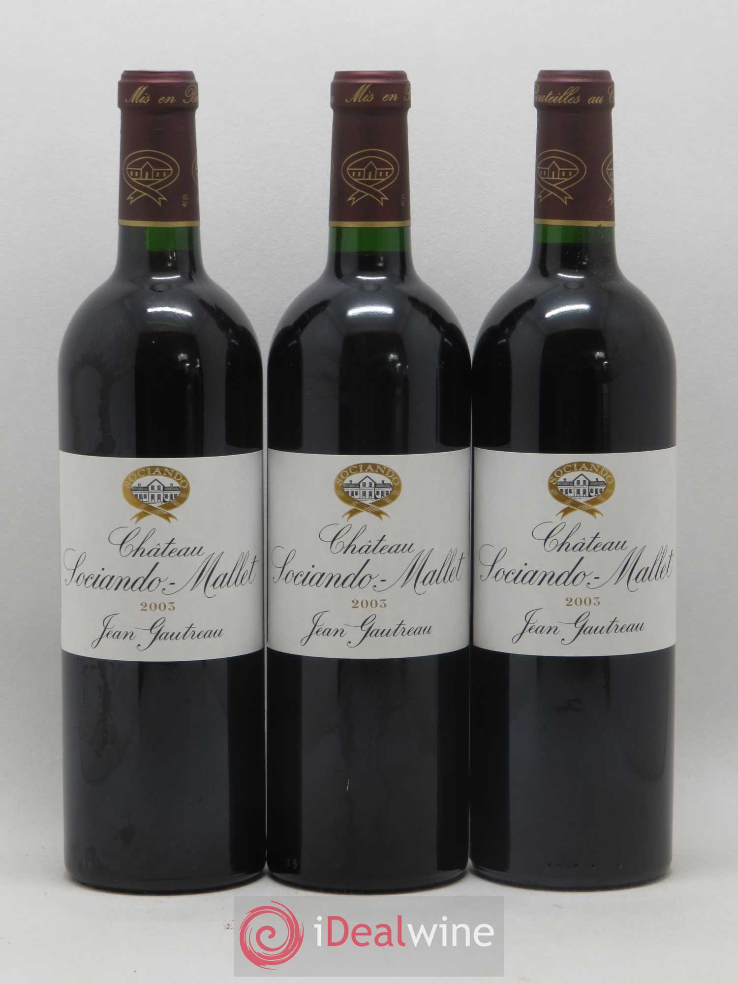 Château Sociando Mallet (sans prix de réserve) 2003 - Lot de 6 bouteilles - 2