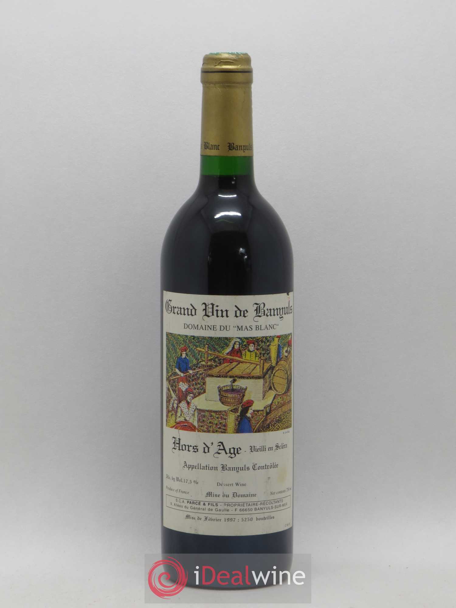 Banyuls Hors d'Age Domaine du Mas Blanc (sans prix de réserve) 1997 - Posten von 1 Flasche - 0