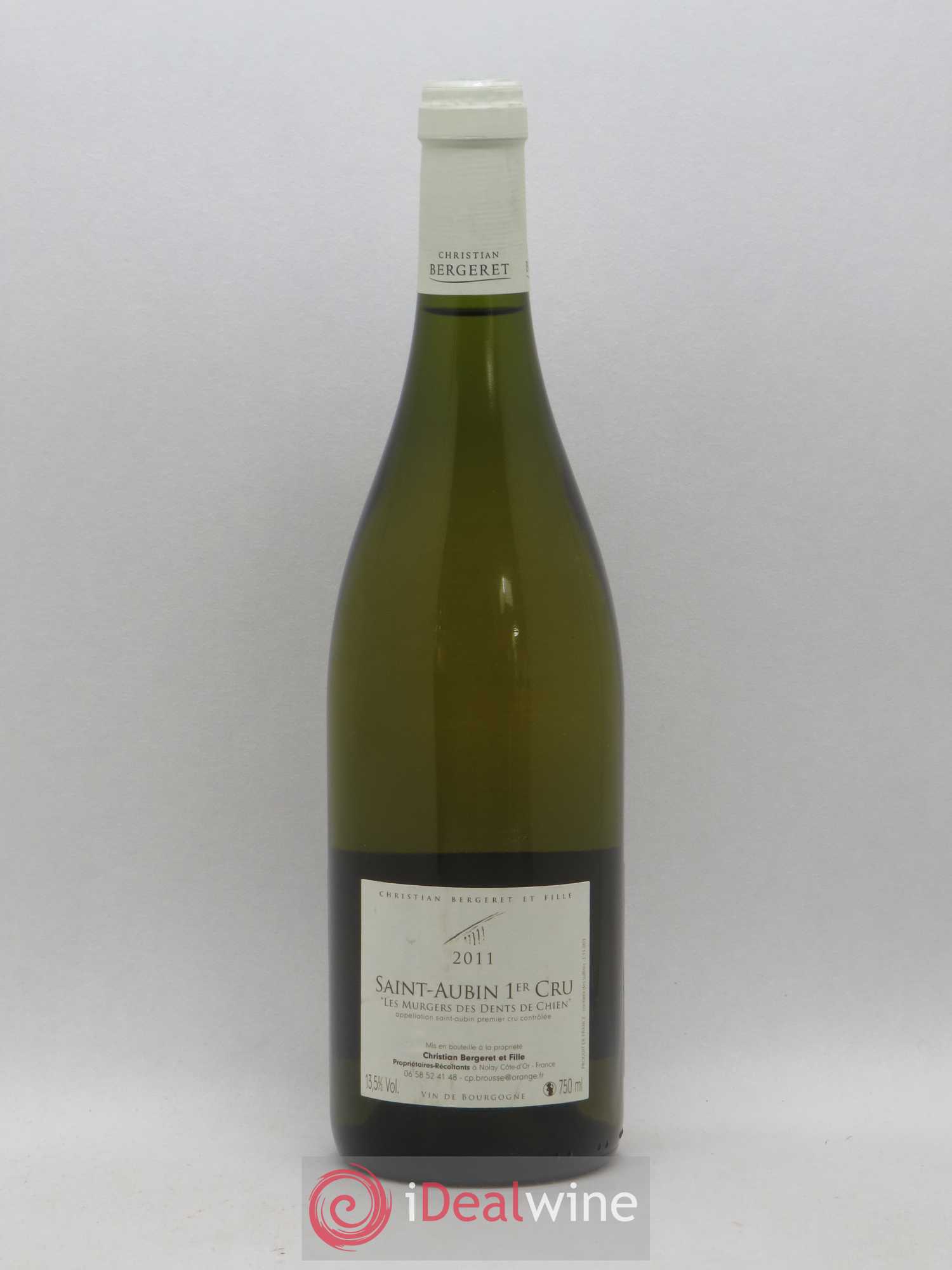 Saint-Aubin 1er Cru Les Murgers des Dents de Chien Bergeret (sans prix de réserve) 2011 - Posten von 1 Flasche - 1