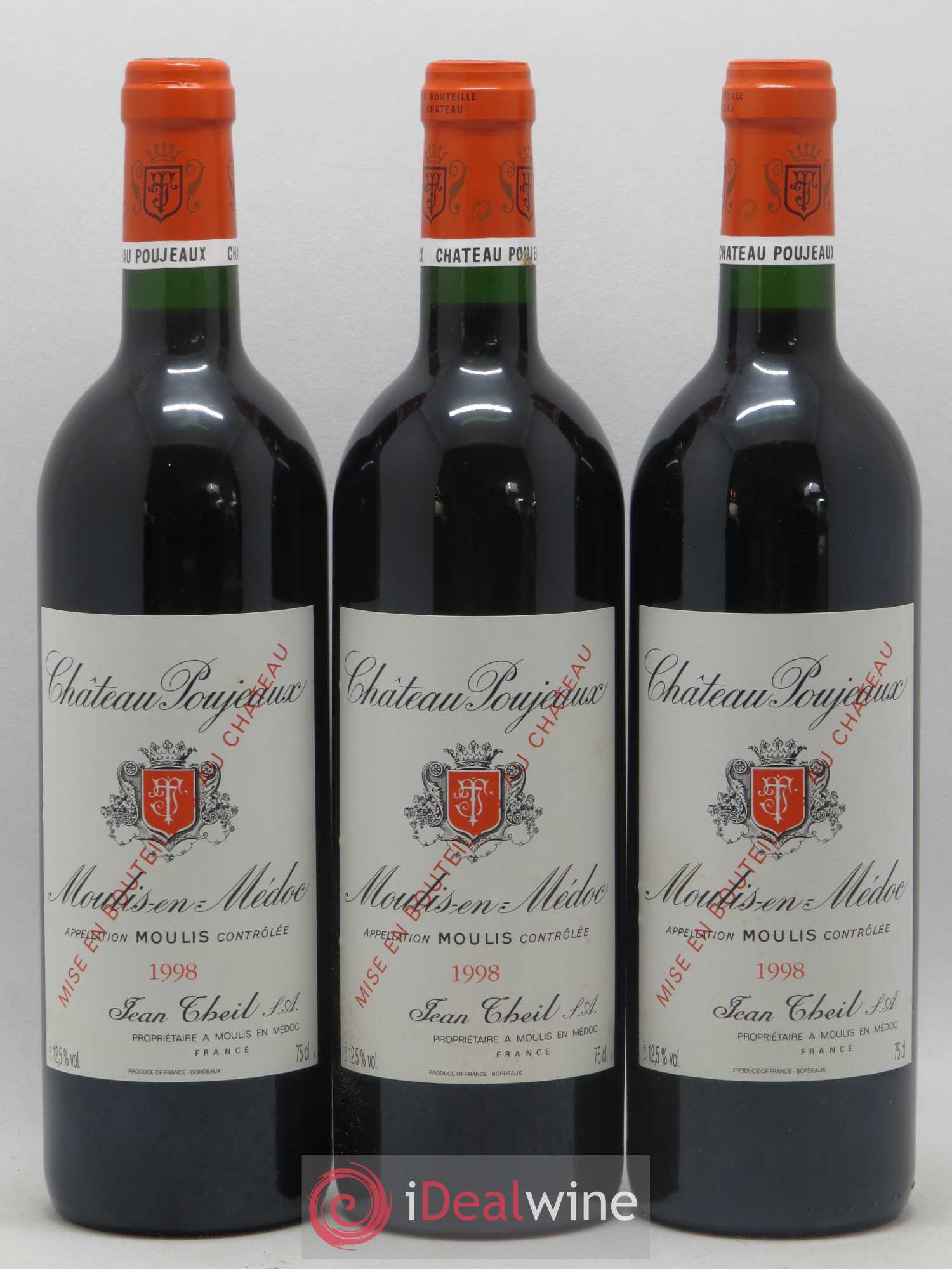 Château Poujeaux 1998 - Lot de 12 bouteilles - 3