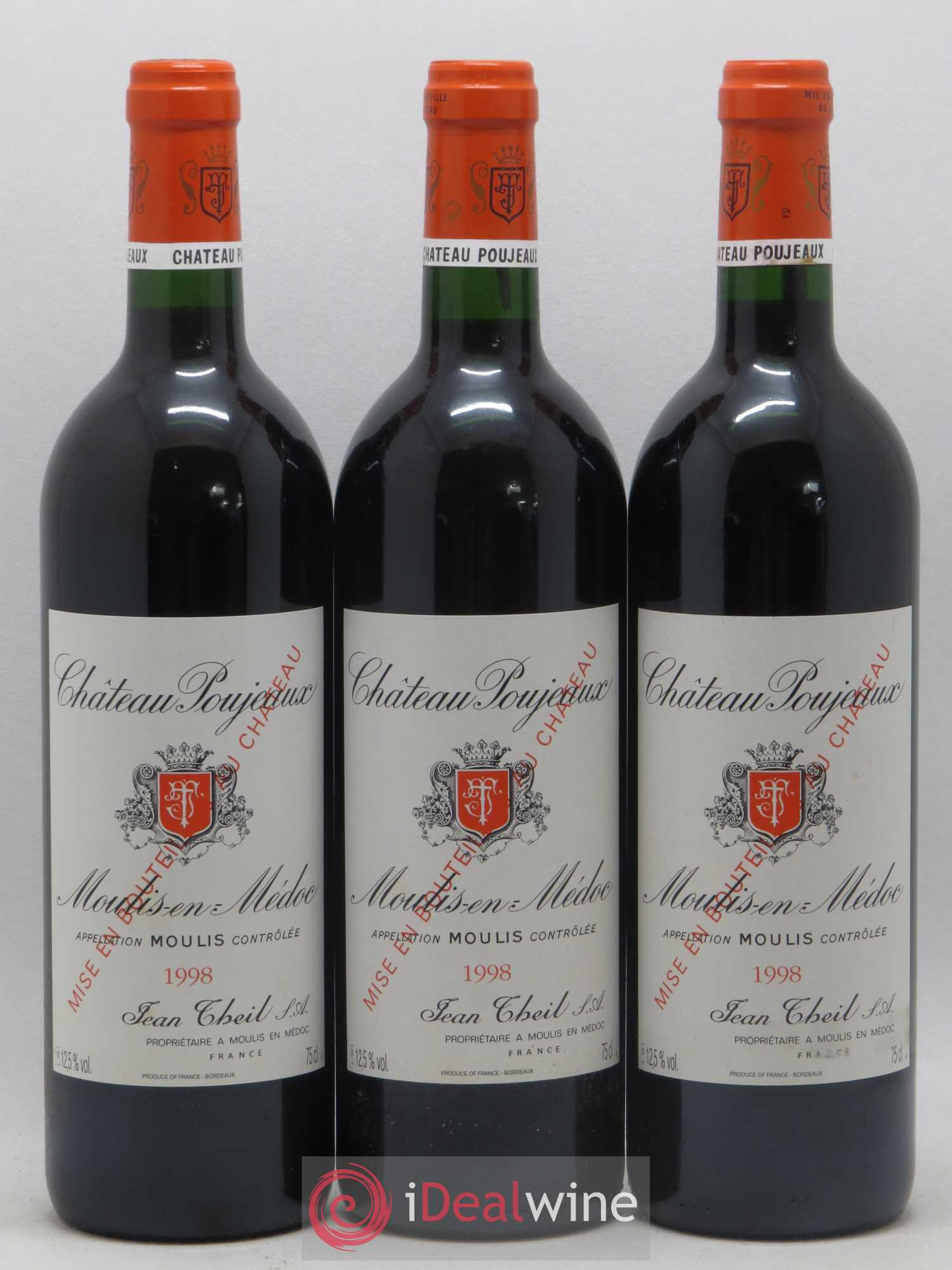 Château Poujeaux 1998 - Lot de 12 bouteilles - 4